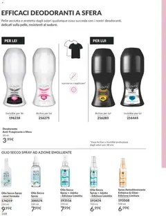 Anteprima del volantino Avon catalogo - campagna 8/2026 valido a partire dal 01/08/2026 | Pagina: 168 | Prodotti: Deodorante, Antitraspirante, Autoabbronzante, Olio