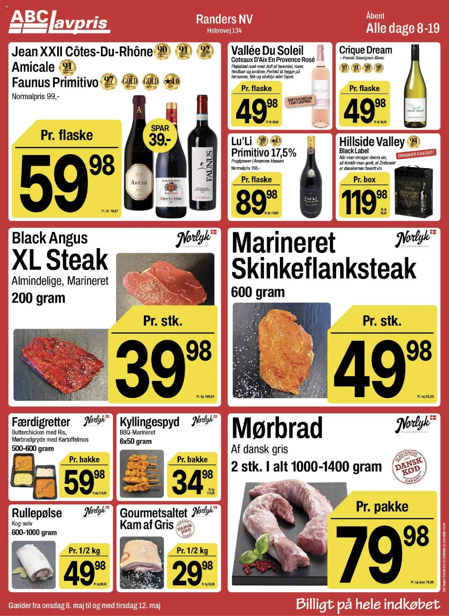 Abc Lavpris tilbudsavis – gyldig fra 06.05.2026 | Side: 6 | Produkter: Duft, Fisk, Rullepølse, Hindbær
