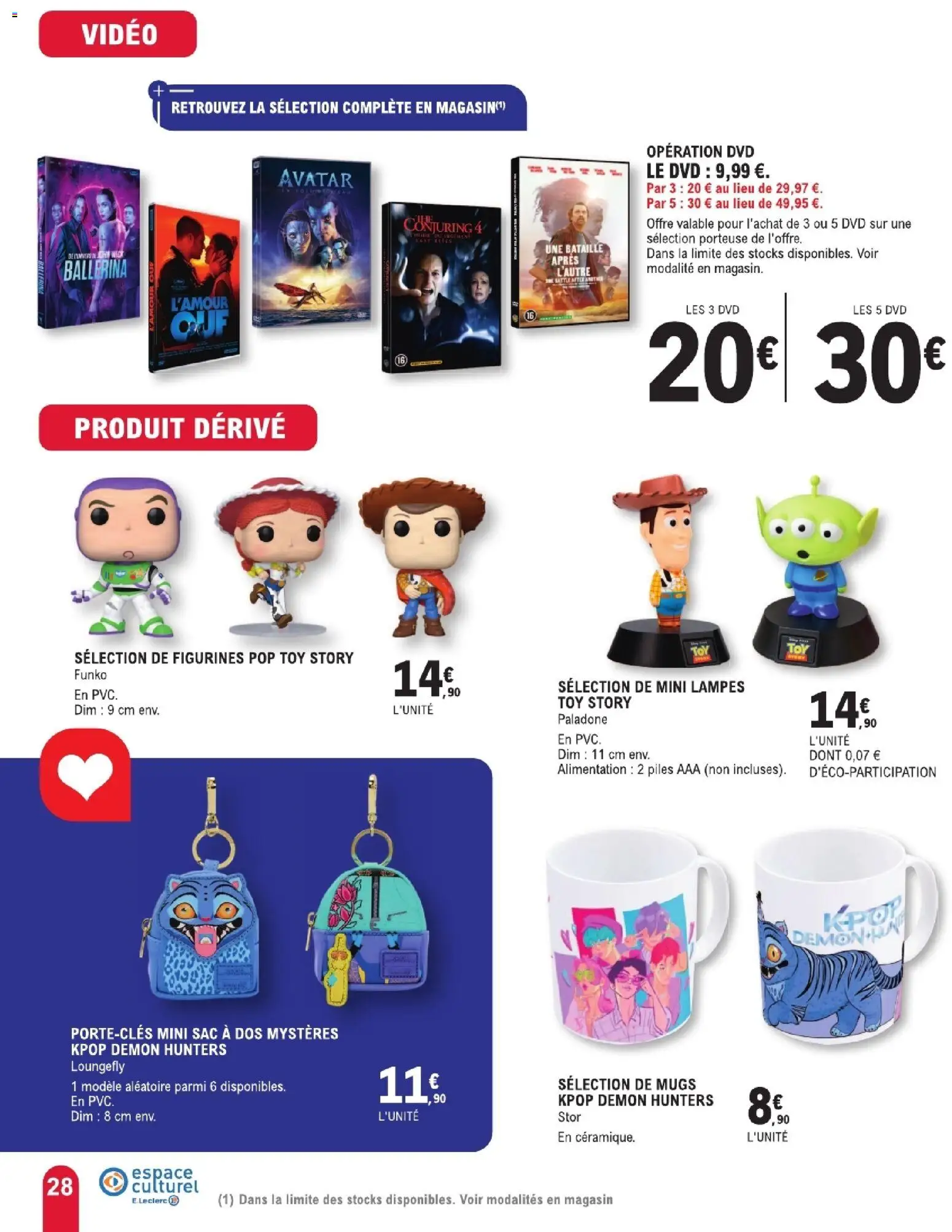 {H1} | Page: 28 | Produits: Vidéo, Mugs, Sac, Figurines