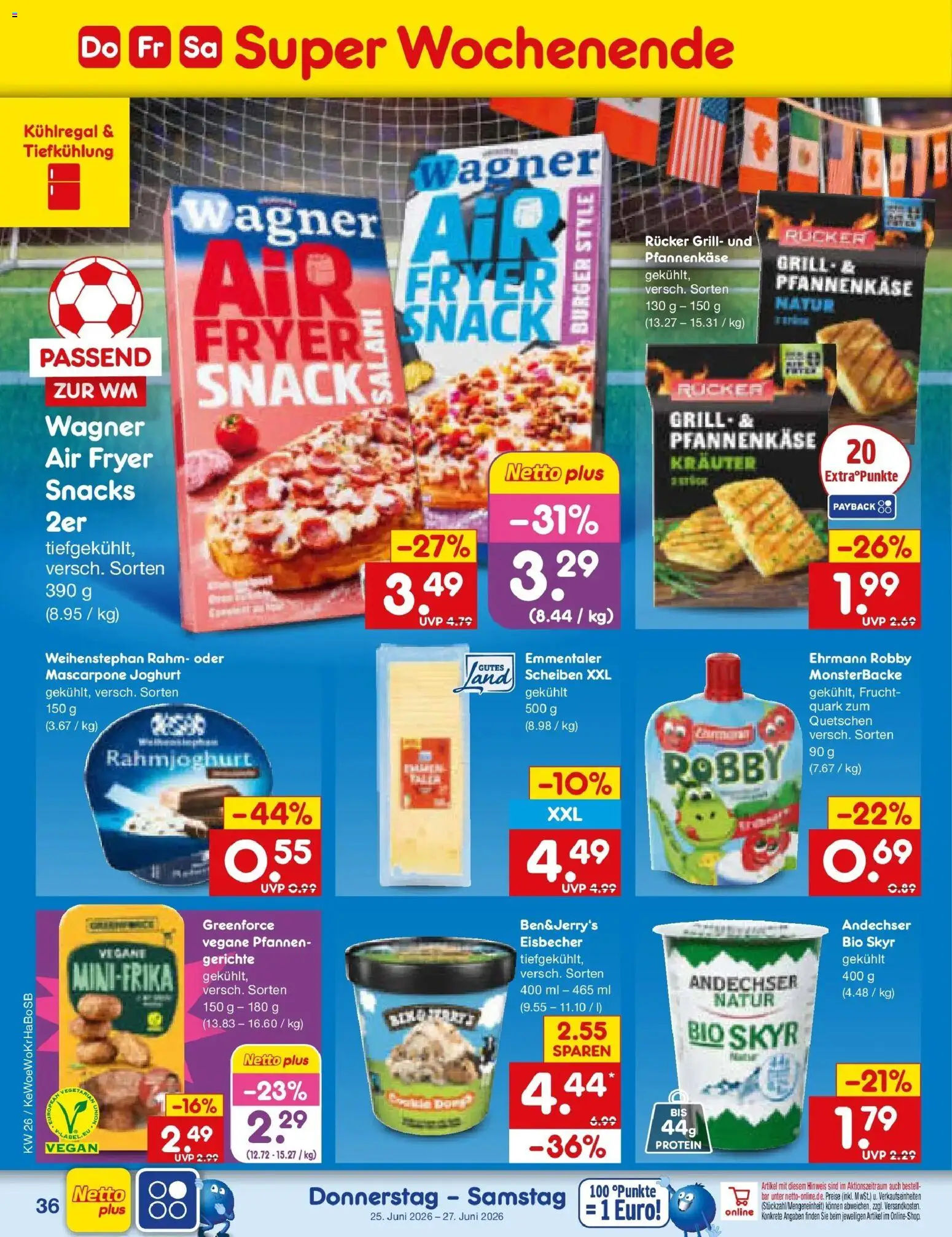 Netto Marken-Discount Prospekt Katzweiler – gültig ab 21.06.2026 | Seite: 48 | Produkte: Grill, Joghurt, Burger, Salami