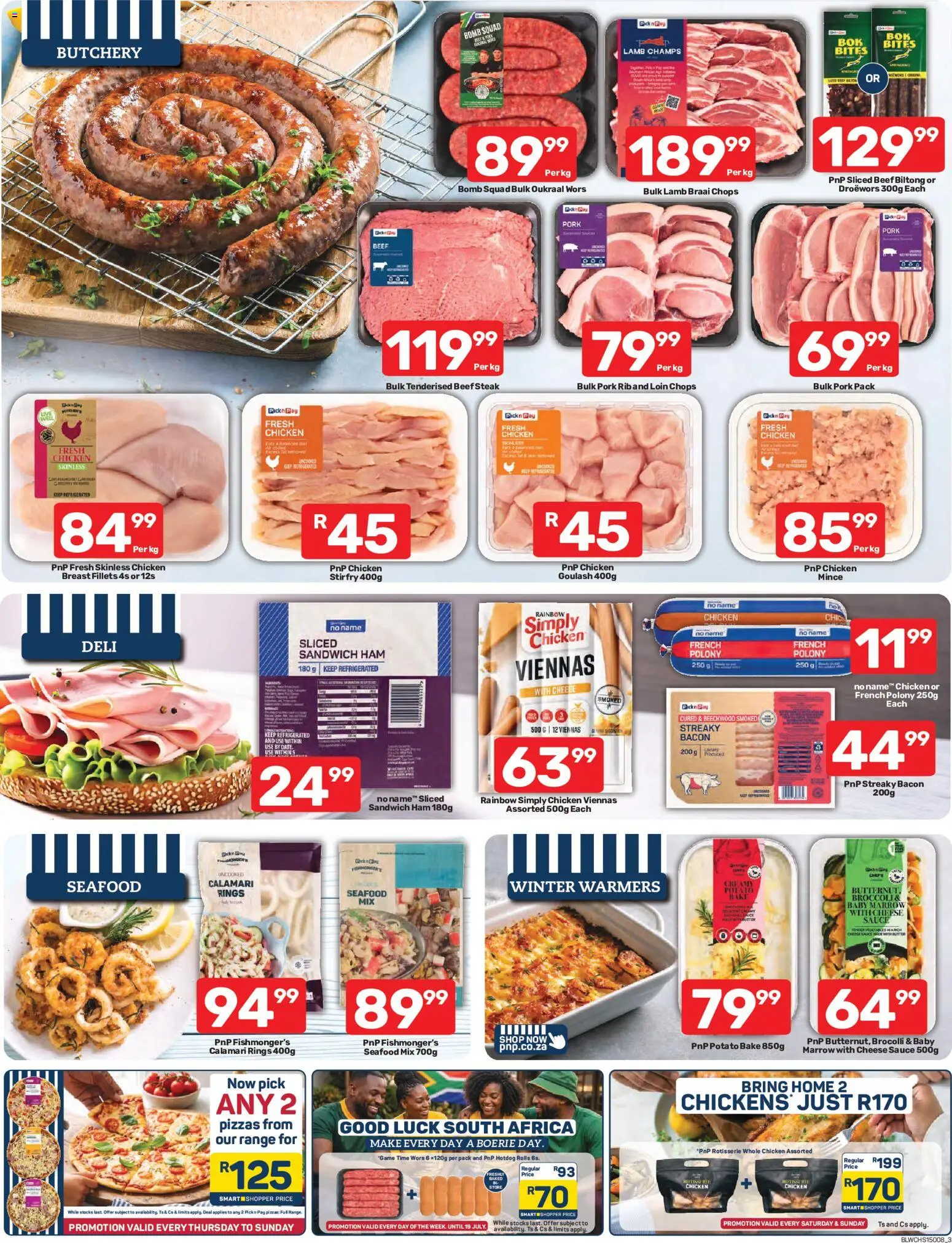 New Pick n Pay catalogue – valid from 15.06.2026 | Page: 3 | Products: Steak, Polony, Ham, Beef