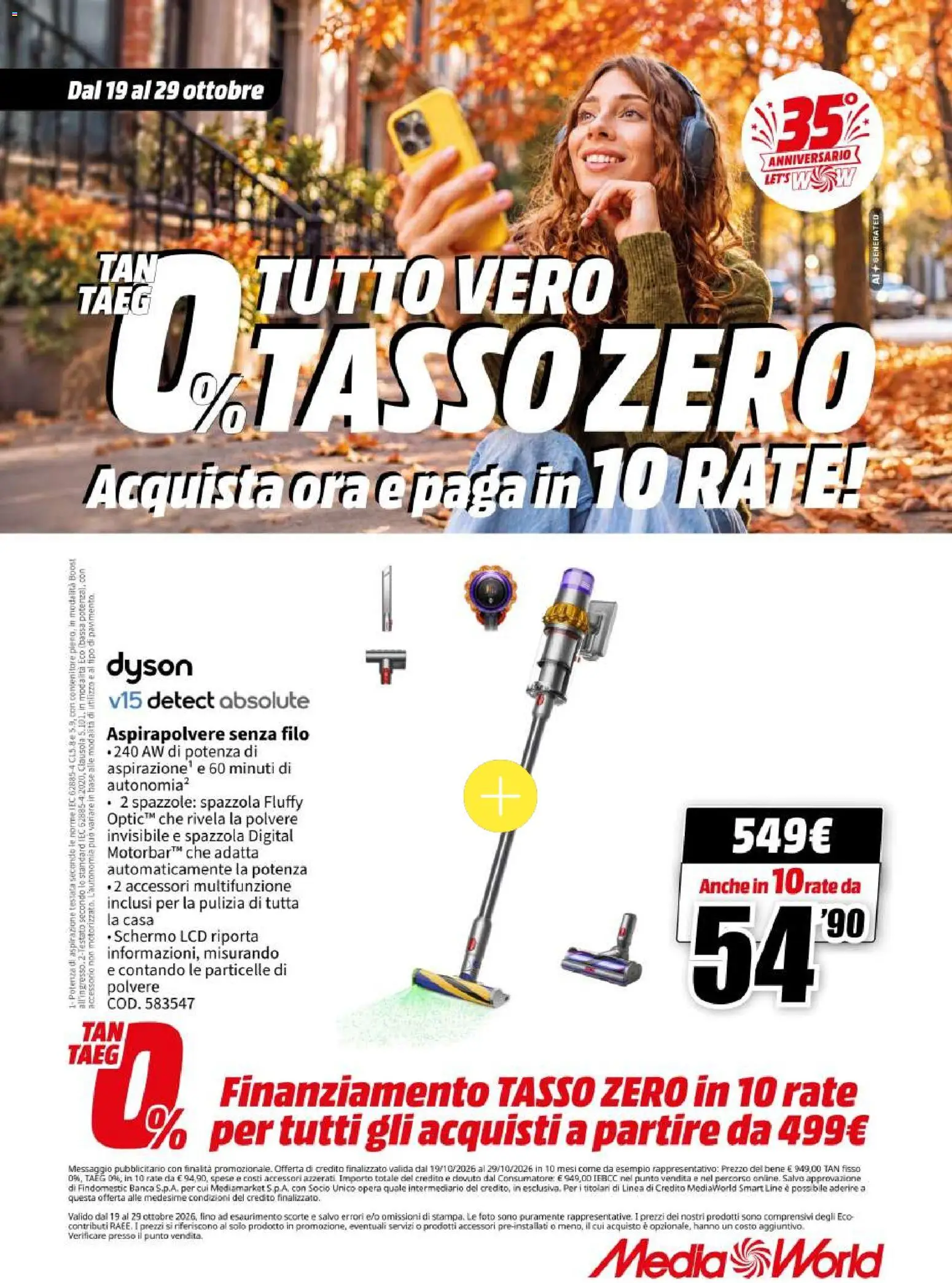 Volantino Media World del 19/10/2026 | Pagina: 83 | Prodotti: Spazzola, Pavimento, Contenitore, Aspirapolvere