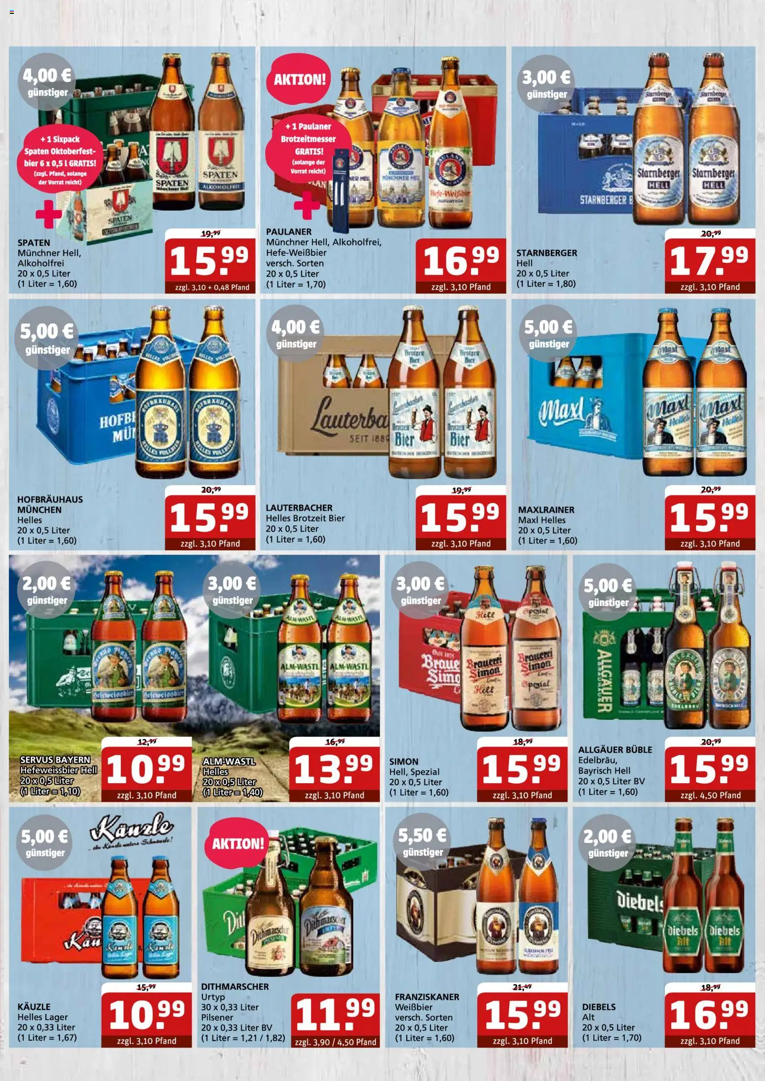 Getränke Quelle Prospekt Aken – gültig ab 26.10.2026 | Seite: 3 | Produkte: Bier, Weißbier, Diebels, Paulaner