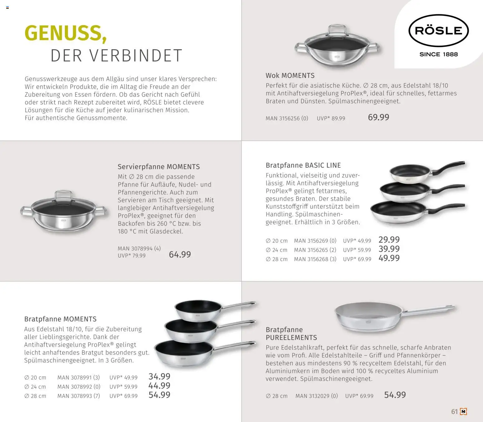 Müller Haushaltskatalog – gültig ab 01.10.2026 | Seite: 61 | Produkte: Tisch, Küche, Backofen, Wok