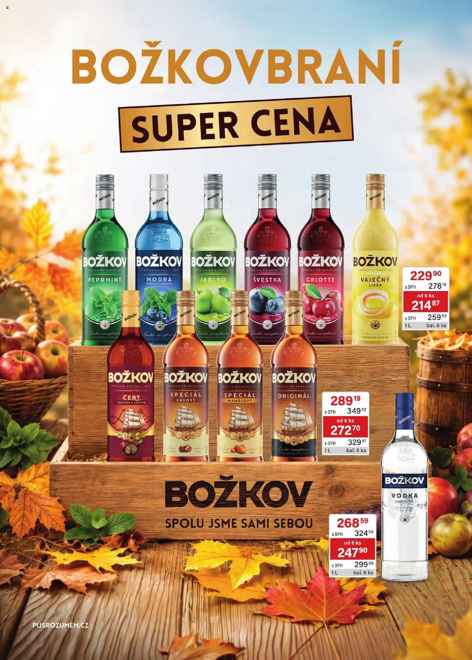 Astur & Qanto leták - Velkoobchod 10/2026 od 01.10.2026 | Strana: 15 | Produkty: Vodka, Likér, Božkov, Tuzemák