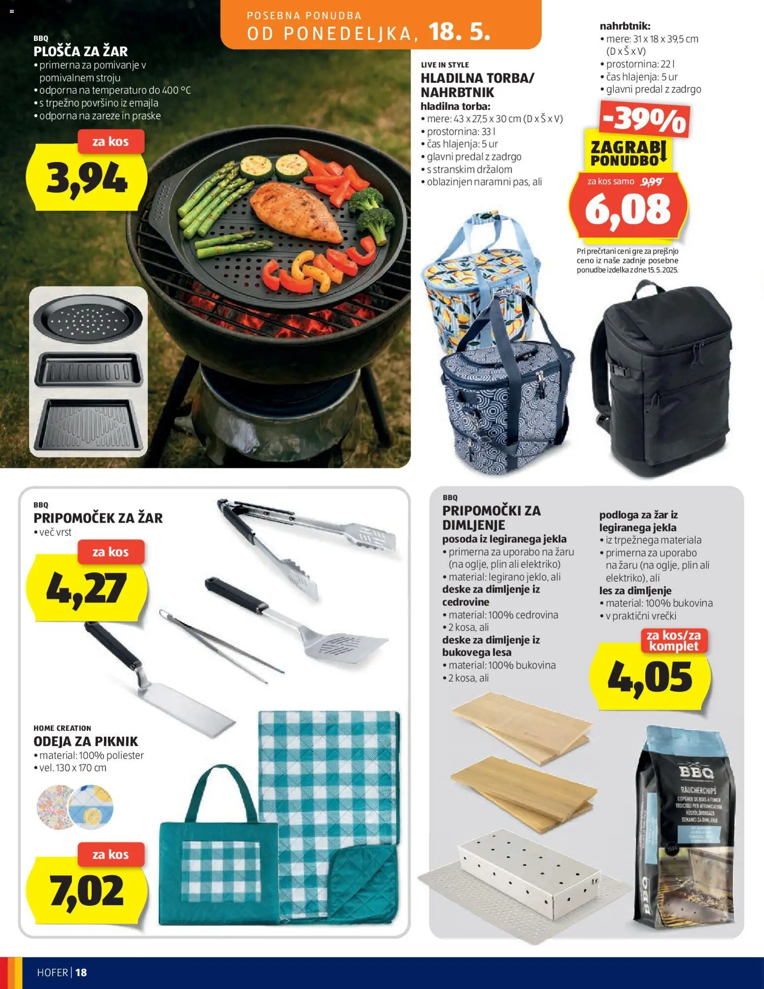 Novi Hofer katalog ponudbe – veljaven od 13.05.2026 | Stran: 18