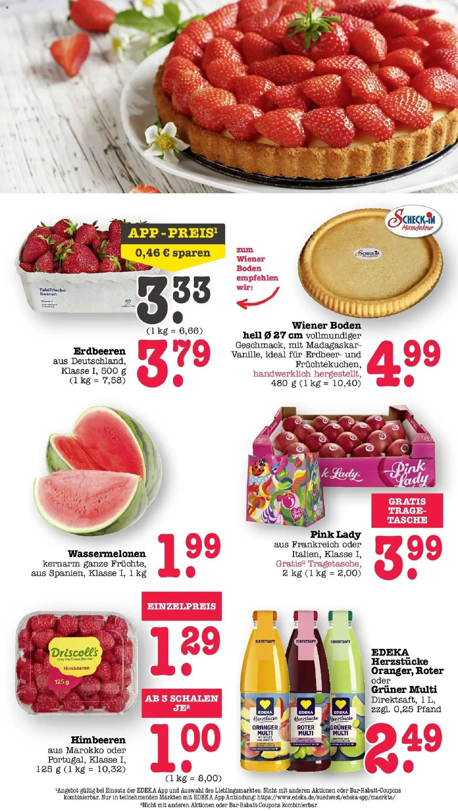 Edeka prospekt Offenbach	 – gültig ab 04.05.2026 | Seite: 30 | Produkte: Himbeeren, Tasche, Erdbeeren