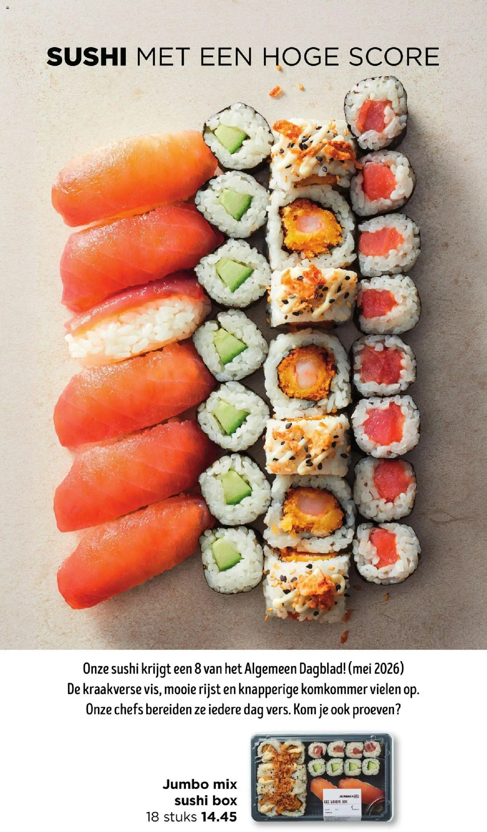 {H1} | Pagina: 38 | Producten: Komkommer, Rijst, Sushi, Box