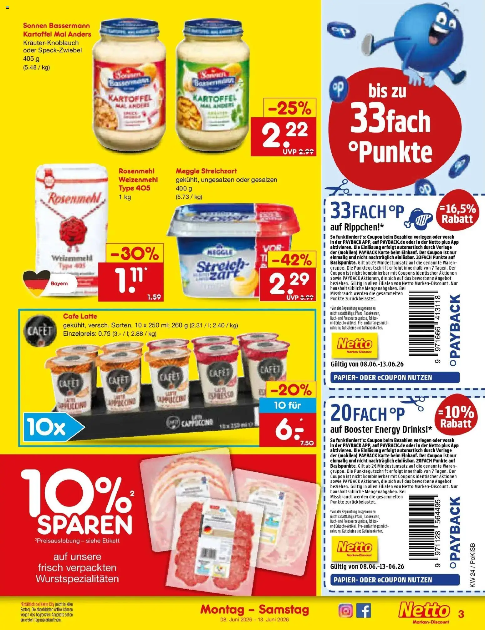 Netto Marken-Discount Prospekt Regensburg – gültig ab 08.06.2026 | Seite: 5 | Produkte: Energy, Weizenmehl
