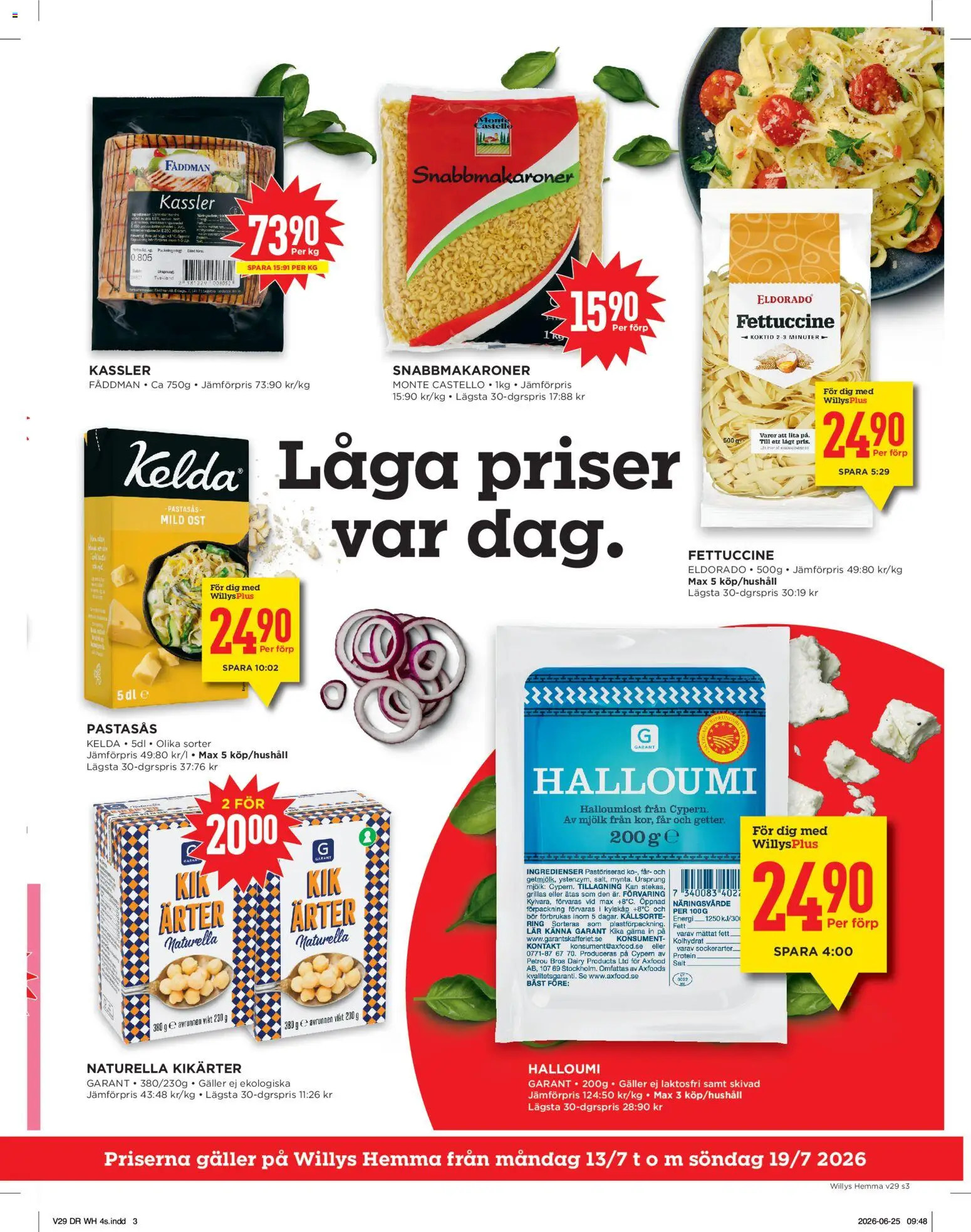Willys reklamblad aktuell från 13/07/2026 | Sida: 3