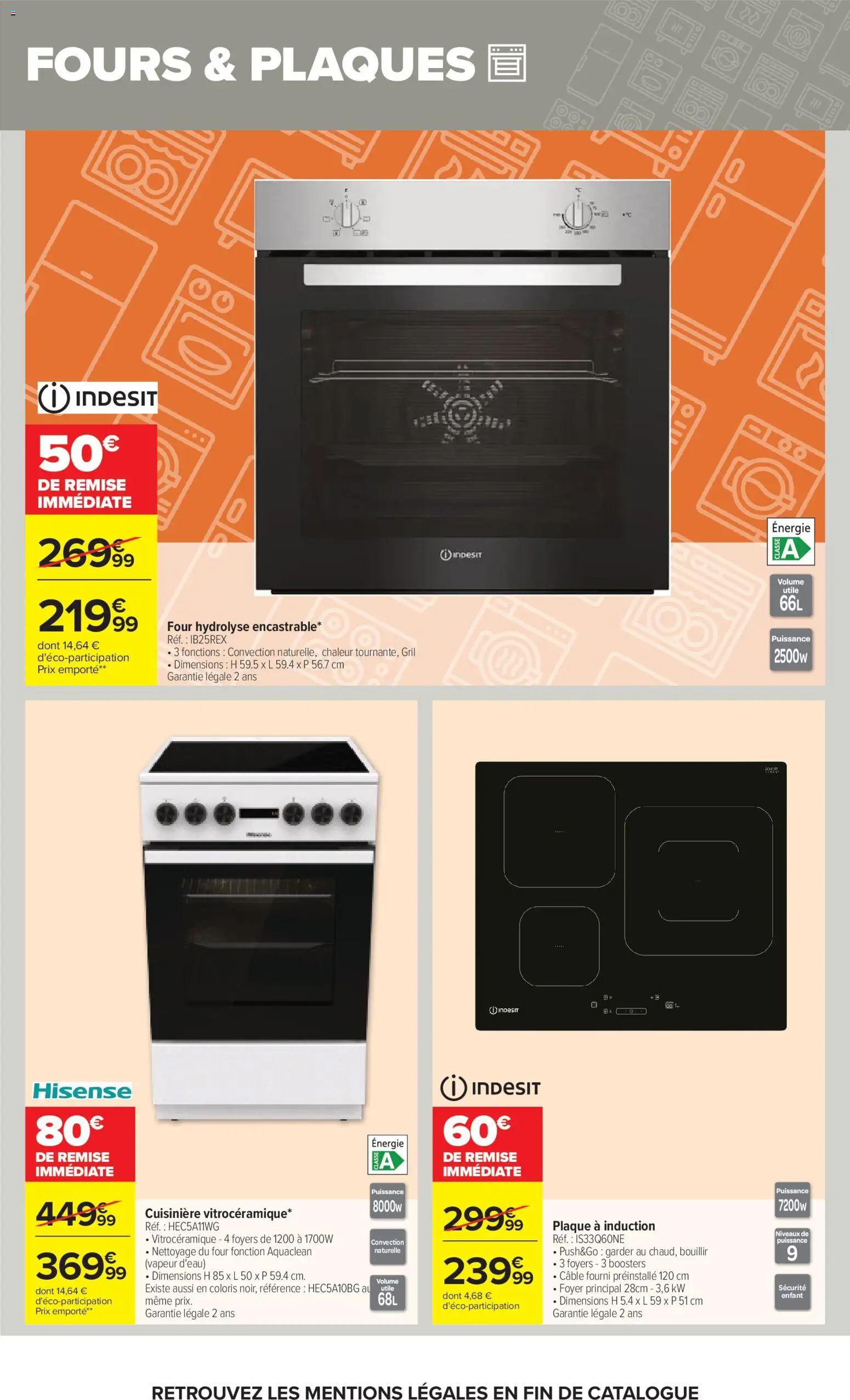 {H1} | Page: 5 | Produits: Câble, Four, Gril, Cuisinière