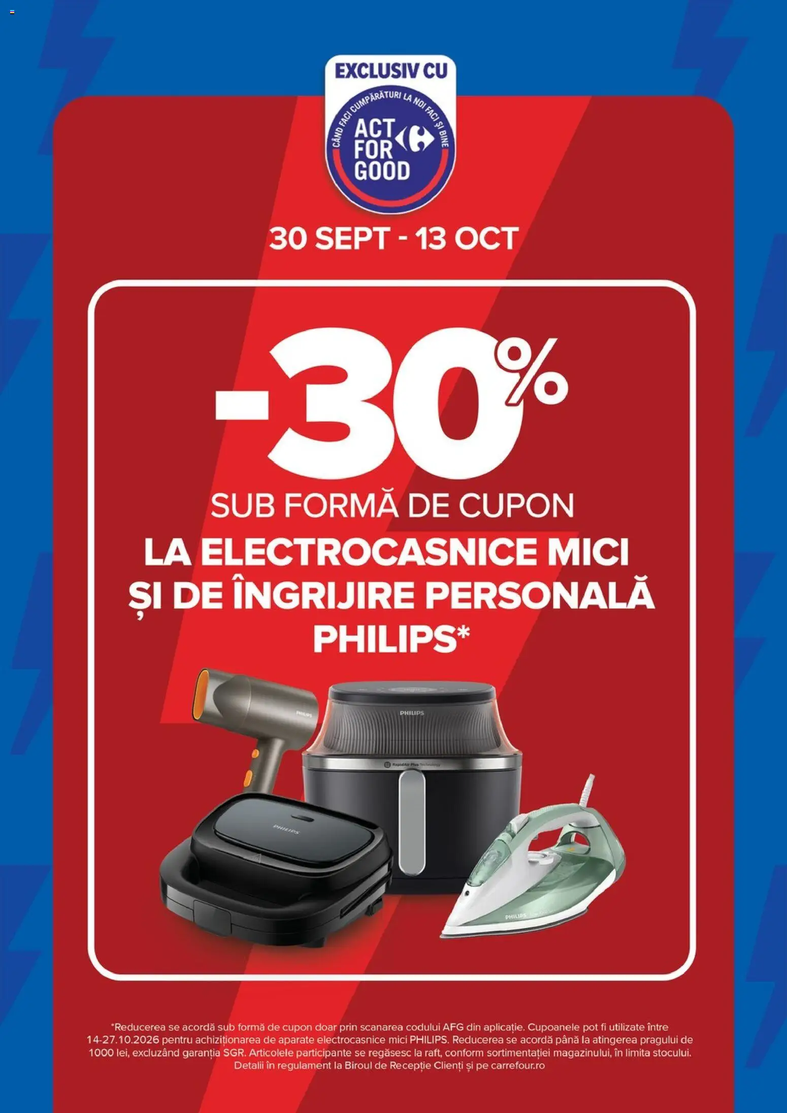 Noul catalog Carrefour – valabil de la 30.09.2026 | Pagină: 4 | Produse: Philips, Mici