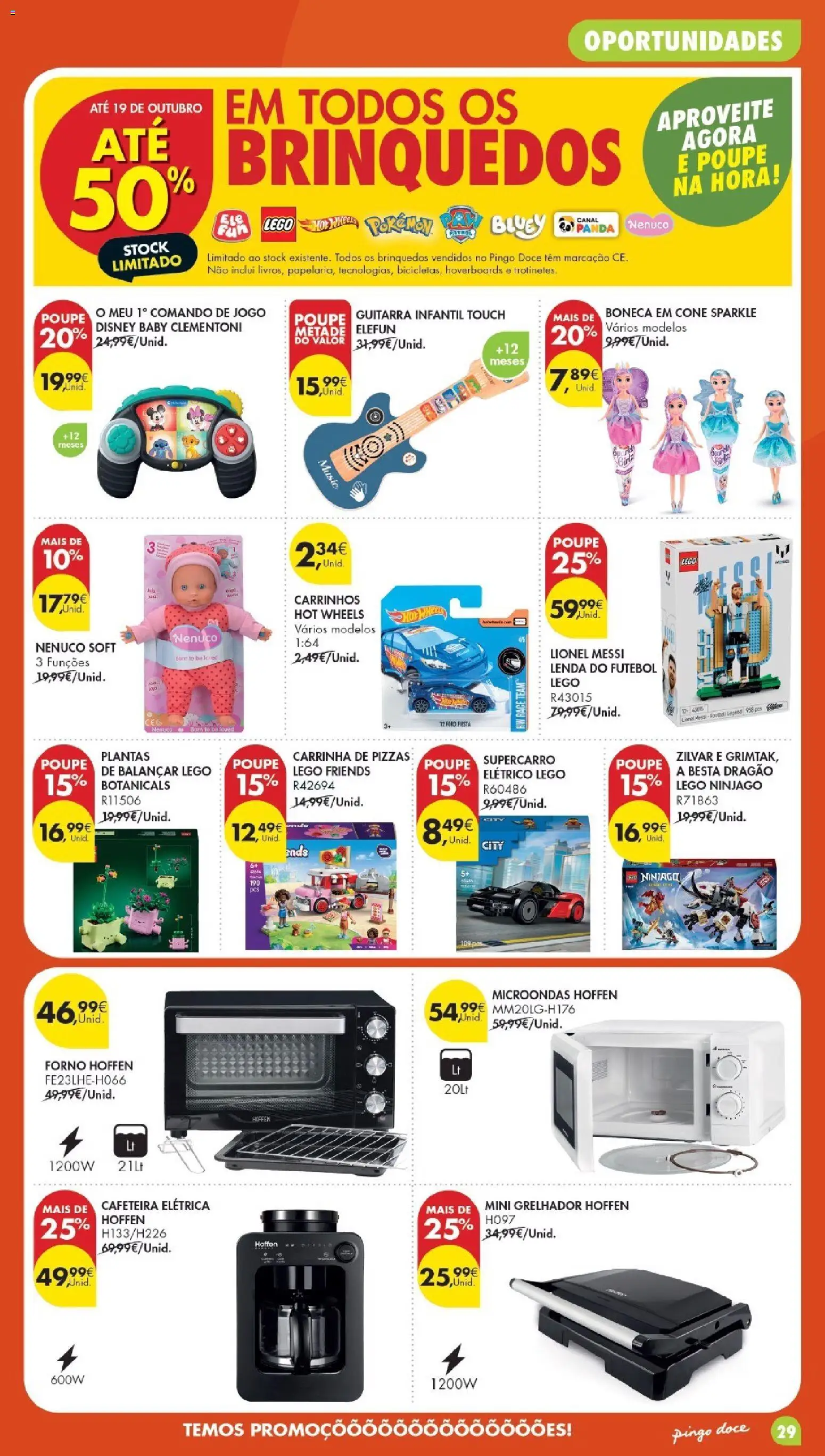 Pingo Doce folheto Poupe Esta Semana Madeira │ válido de 06/10/2026 | Página: 29 | Produtos: Forno, LEGO Friends, Grelhador, LEGO