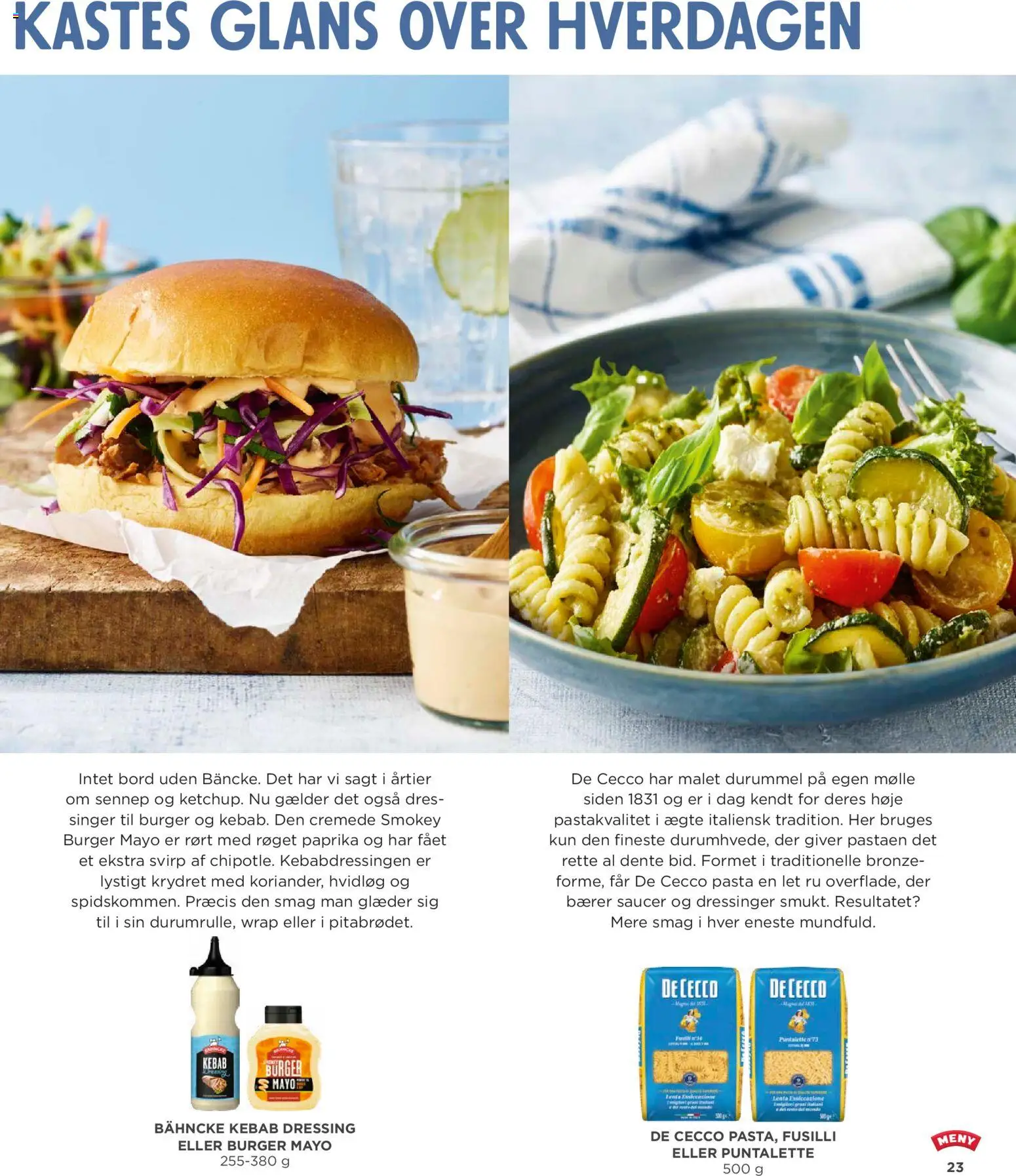 Meny tilbudsavis – gyldig fra 04.06.2026 | Side: 23 | Produkter: Bord, Dressing, Hvidløg, Sennep