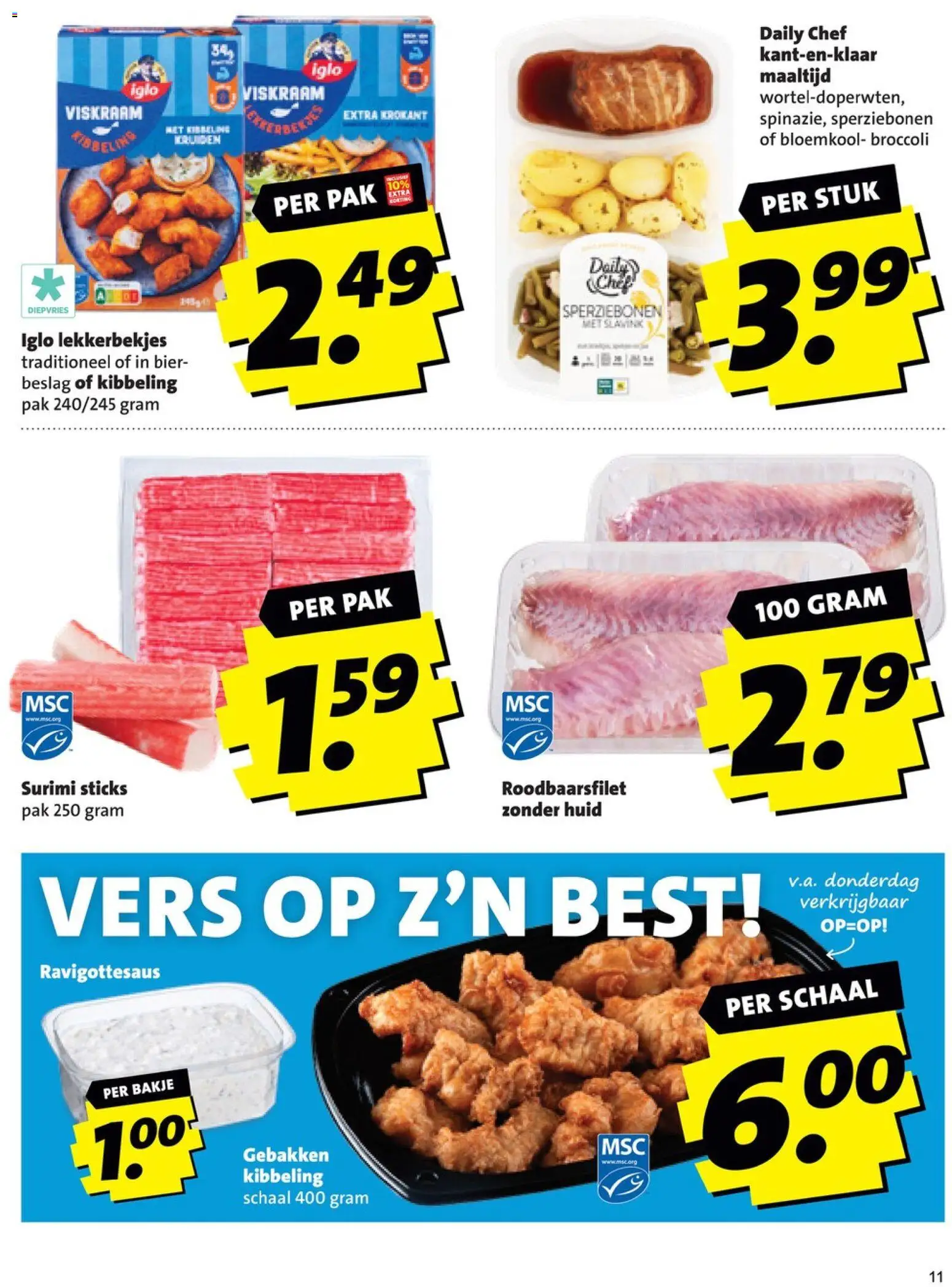 {H1} | Pagina: 11 | Producten: Bloemkool, Broccoli, Bier, Schaal