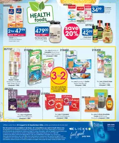 Clicks specials catalogue – valid from 25/08/2026 | Page: 36 | Products: Table, Milk, Seasoning, Syrup