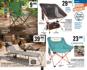 Shopix - Prévisualisation de Shopix Catalogue Autome-Hiver 2026/2027 valide à partir de 01/09/2026 | Page: 55 | Produits: Fauteuil pliant, Porte, Chaise, Chaise de camping