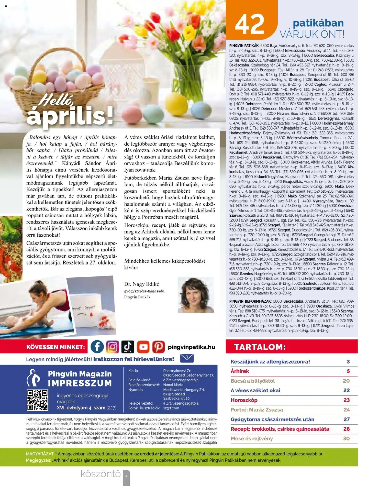 Pingvin Patika akciós ujság - amely érvényes a következő dátumtól: 01.04.2026 | Oldal: 2 | Termékek: Kalap, Játék, Bor, Sör