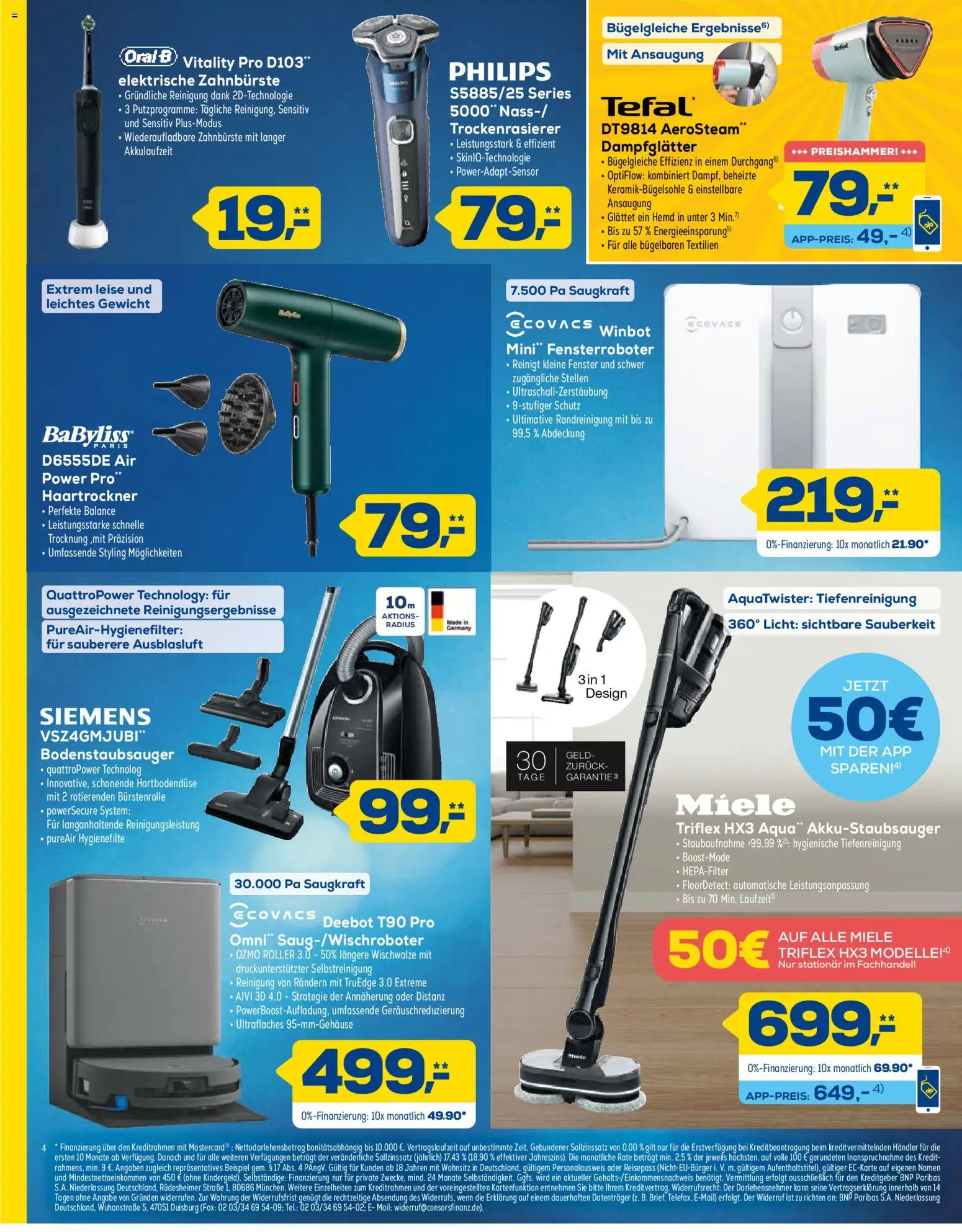 Euronics  Aktueller Prospekt – gültig ab 05.09.2026 | Seite: 4 | Produkte: Miele, Gewicht, Haartrockner, Elektrische zahnbürste