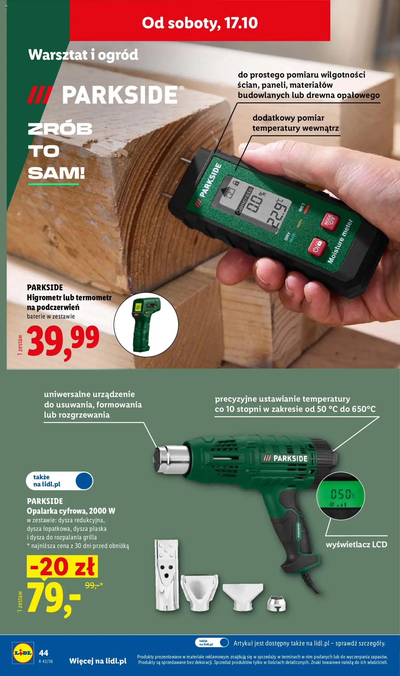 Lidl Polsko katalog od 12.10.2026 | Strana: 48 | Produkty: Parkside, Baterie