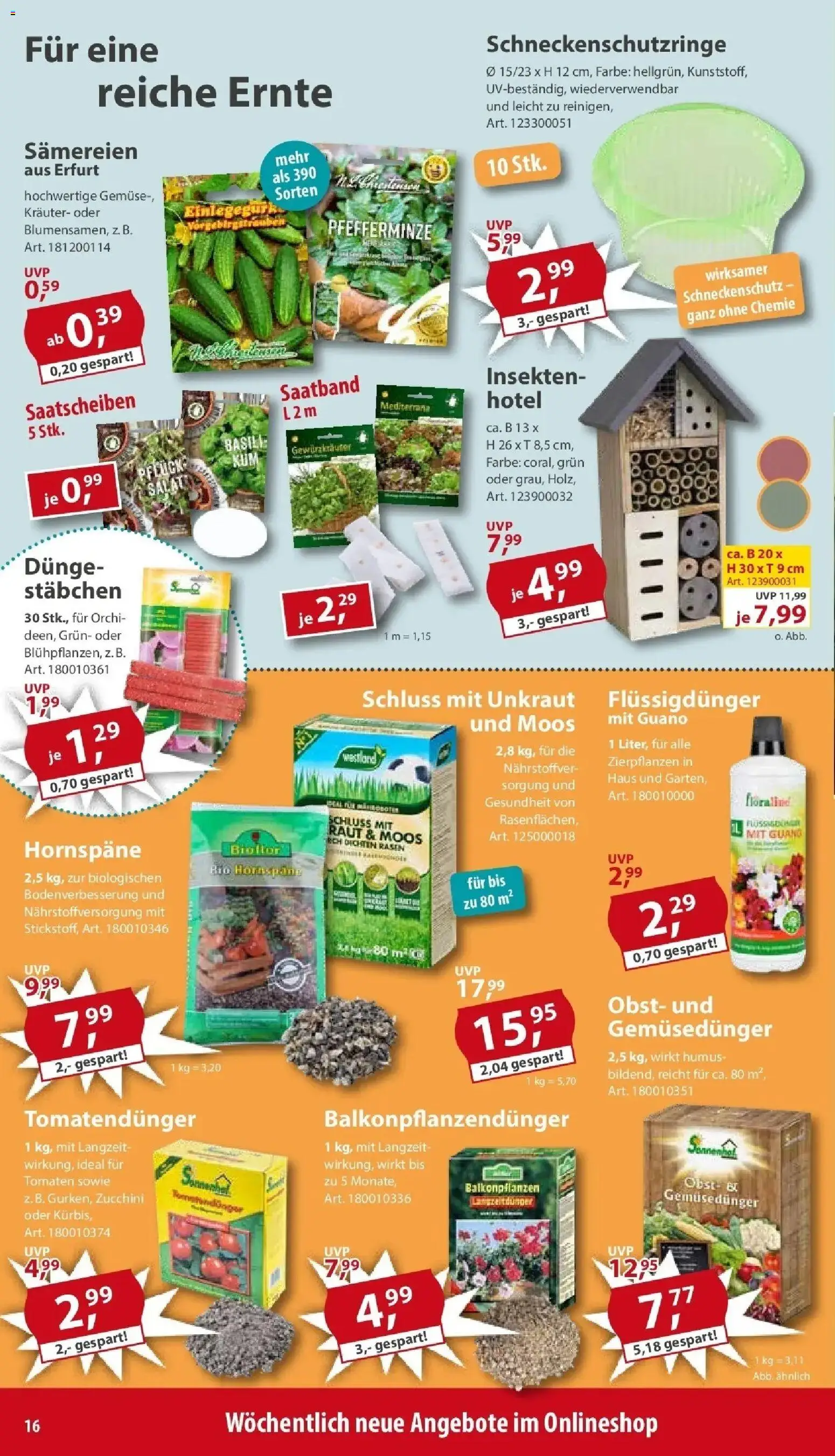 Sonderpreis Baumarkt Aktuelle Angebote – gültig ab 25.04.2026 | Seite: 16 | Produkte: Tomaten, Gemüse, Obst, Zucchini