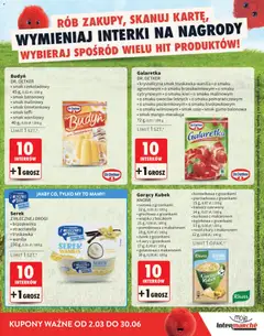 Pogląd oferty "Intermarche gazetka - Interki" - ważna od 02.03.2026 | Strona: 3 | Produkty: Brzoskwinia, Barszcz, Galaretka, Kiwi