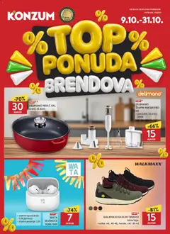 Konzum HR Katalog Top ponuda brendova - amely érvényes a következő dátumtól: 2026.10.09.