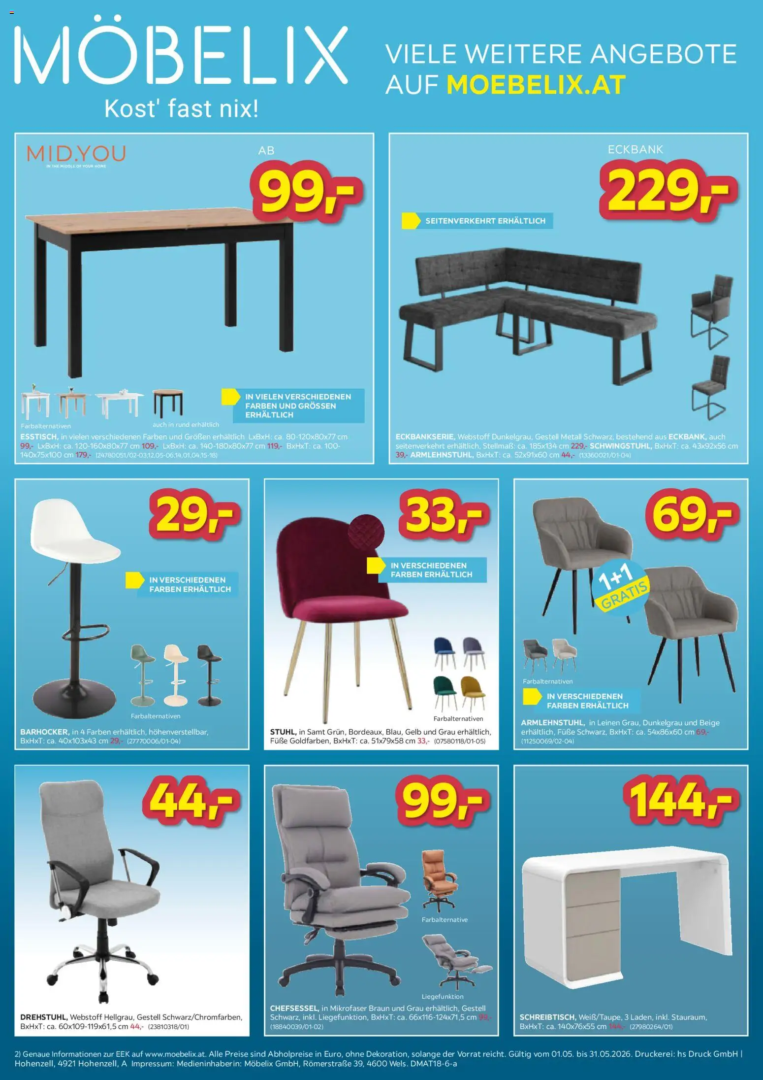 Möbelix - Die Besten Online Deals gültig ab 01.05.2026 | Seite: 8