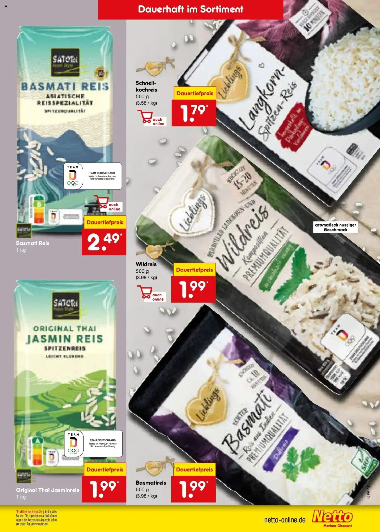 Netto Marken-Discount Prospekt Thiendorf – gültig ab 28.09.2026 | Seite: 55 | Produkte: Basmatireis, Jasminreis, Reis