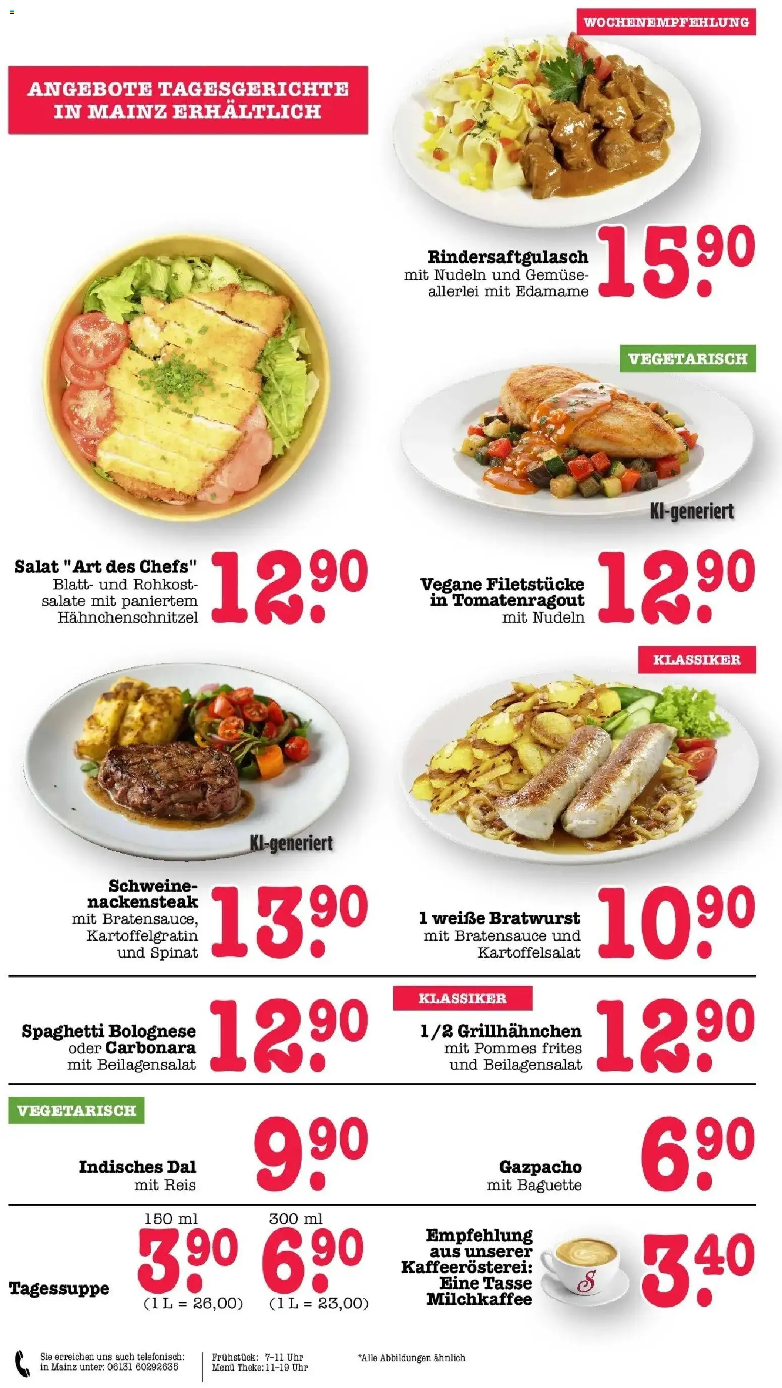 Edeka Prospekt Mainz-Weisenau (ab 10.08.2026) » Angebote Online | Seite: 14 | Produkte: Theke, Bratwurst, Pommes frites, Uhr