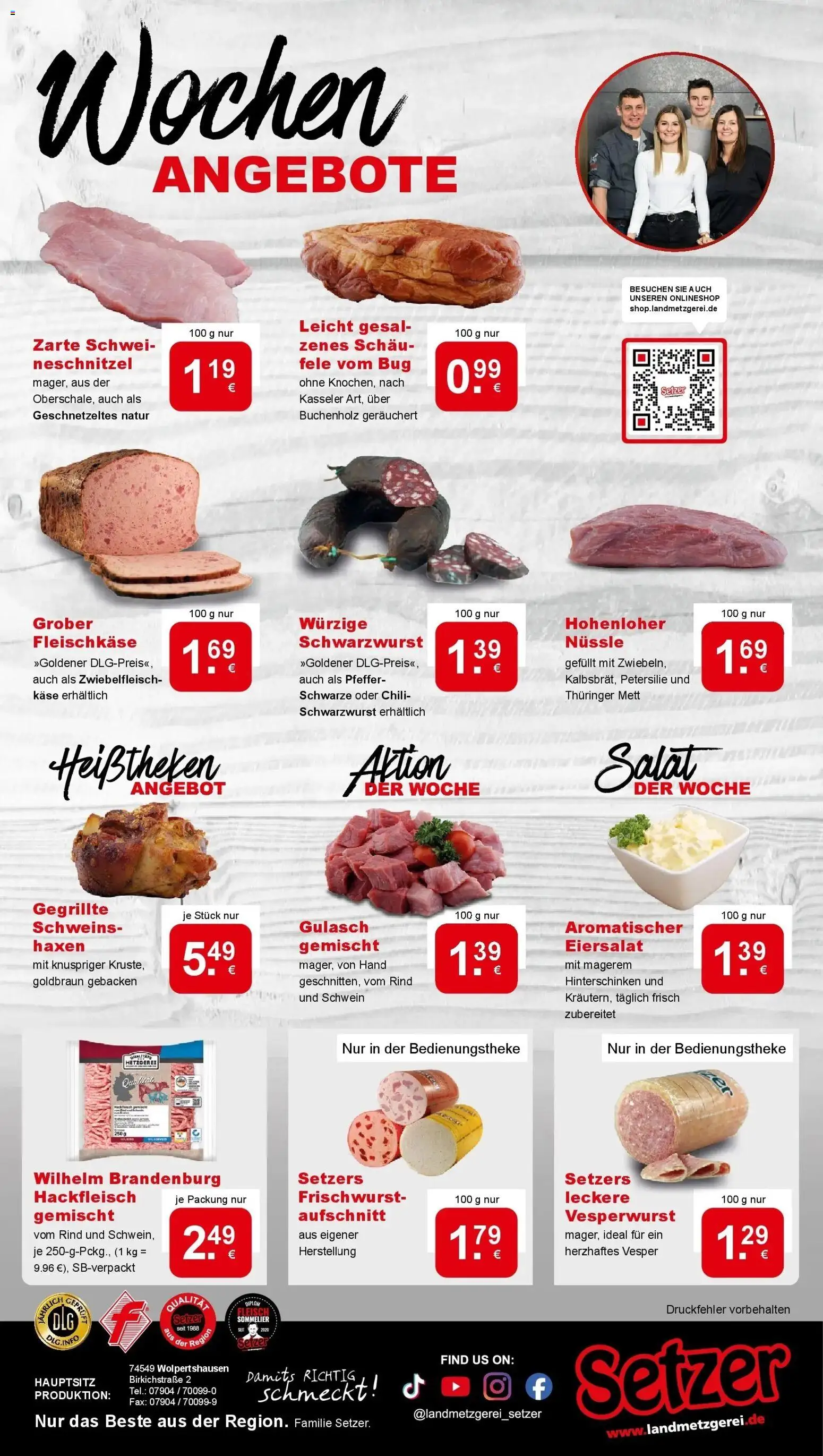 REWE Prospekt ab 19.10.2026 zum Blättern » Angebote | Seite: 10 | Produkte: Gulasch, Pfeffer, Petersilie, Salat