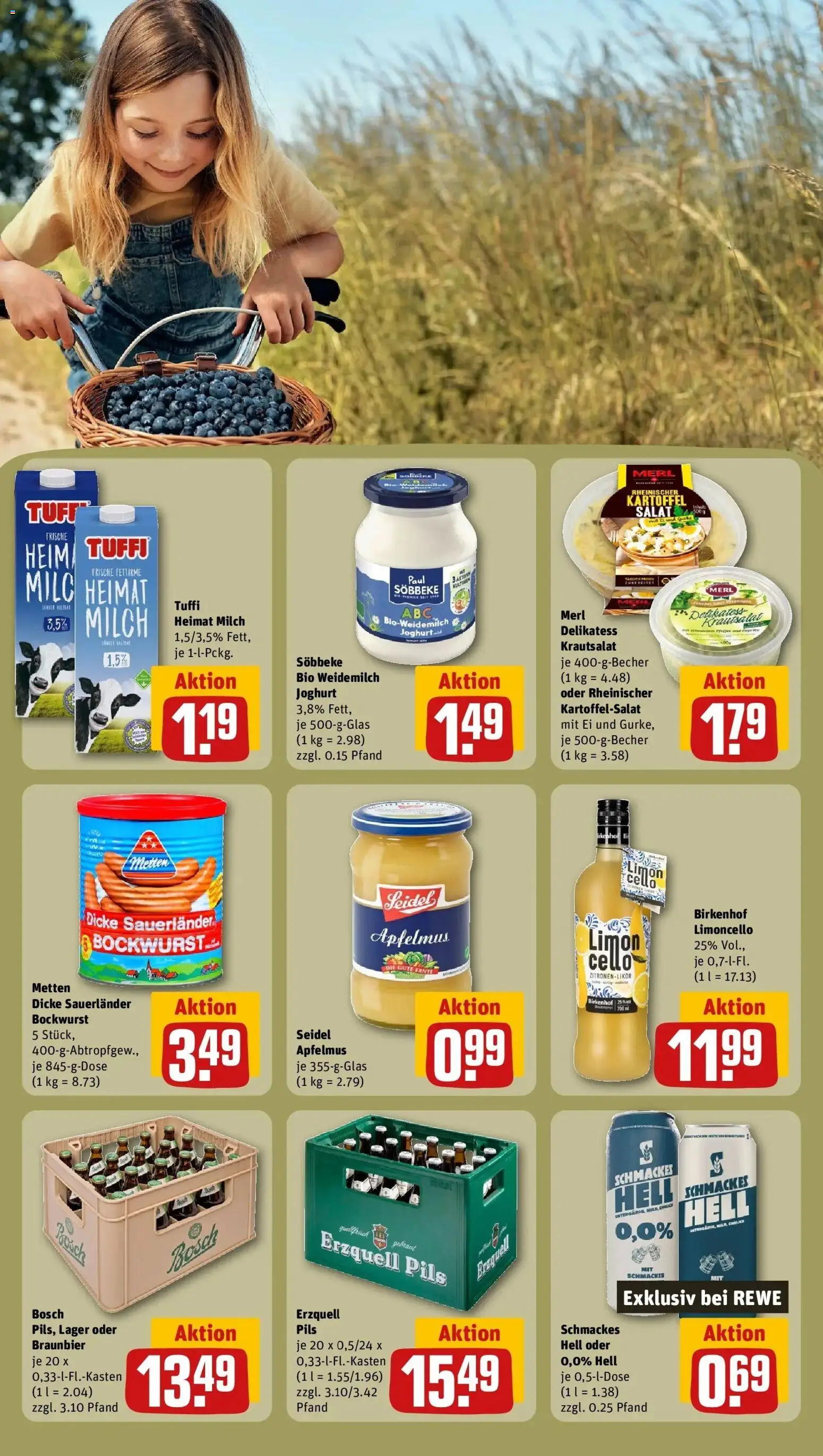 Rewe Prospekt Neunkirchen – gültig ab 27.07.2026 | Seite: 25 | Produkte: Bosch, Joghurt, Limoncello, Zitronen