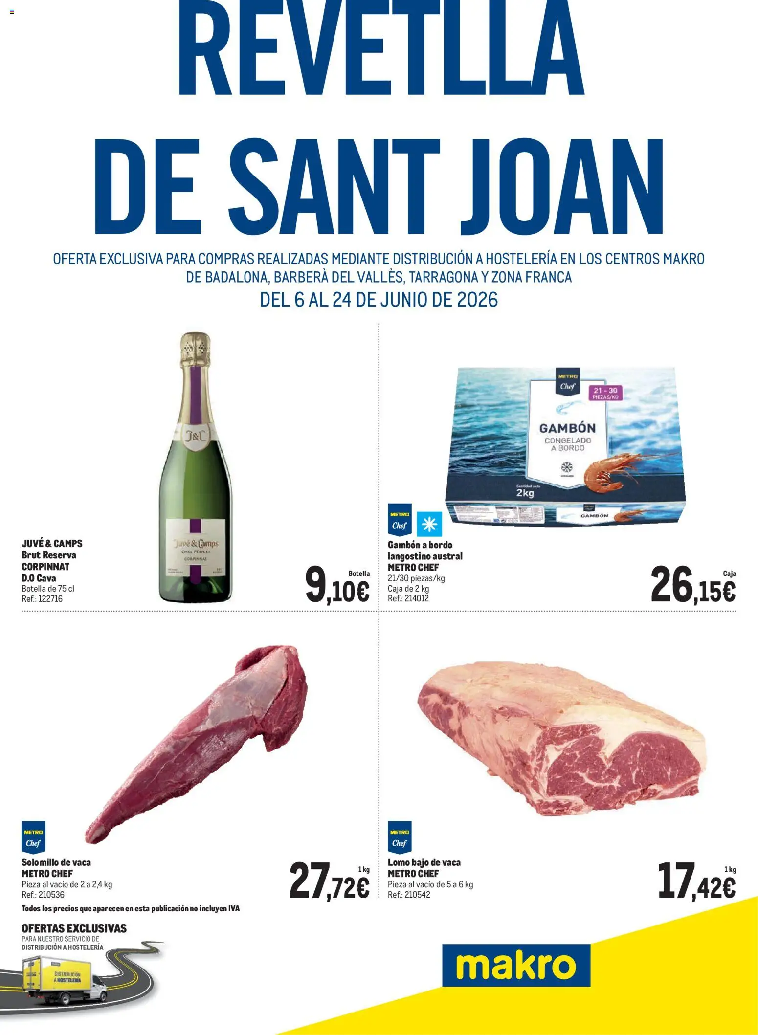 Makro Revetlla Sant Joan │ válido desde el 06.06.2026 | Página: 1 | Productos: Caja, Langostino