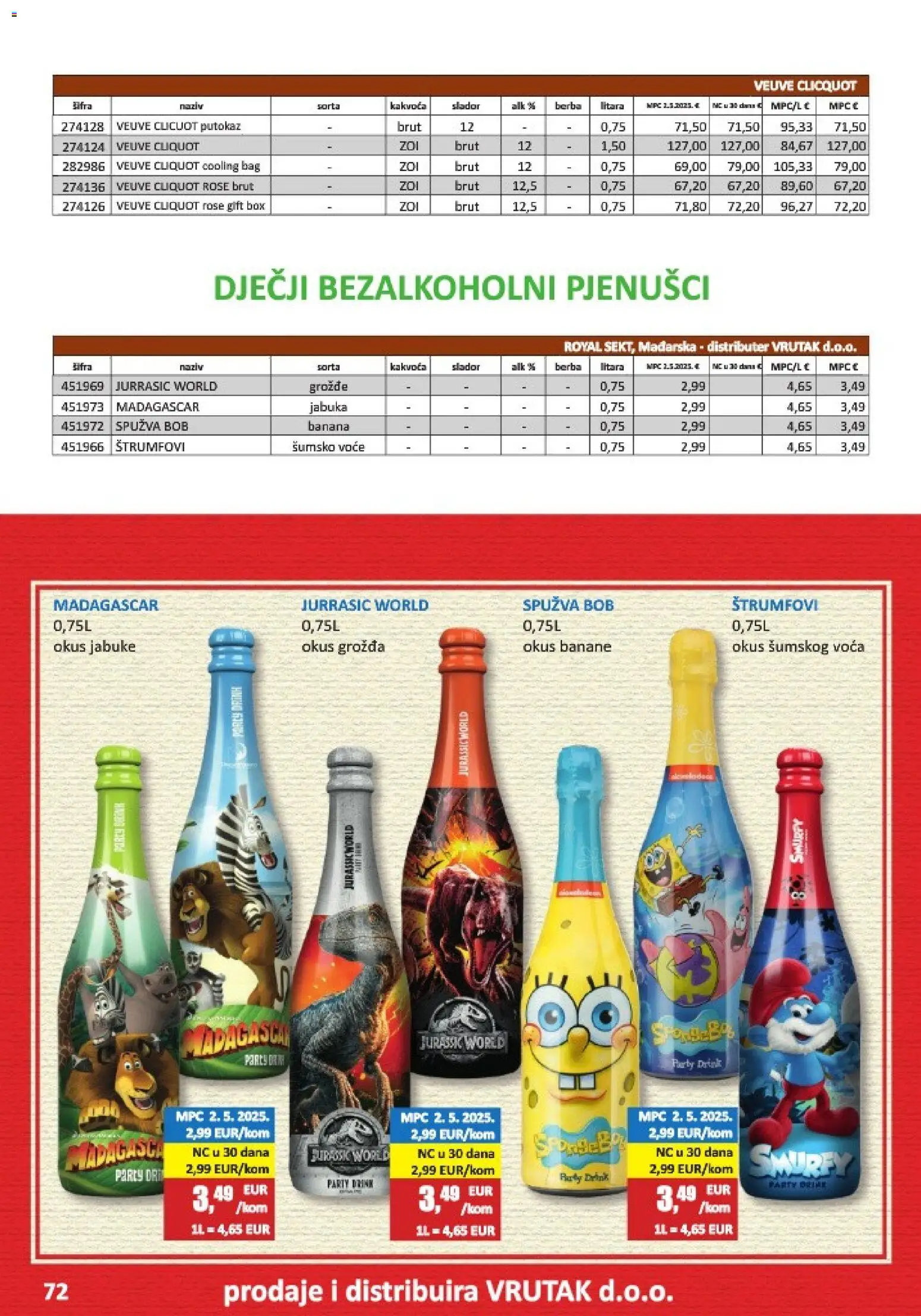 Vrutak katalog | vrijedi od 01.11.2025 | Stranica: 72 | Proizvodi: Šumsko voće, Spužva, Banane, Grožđe