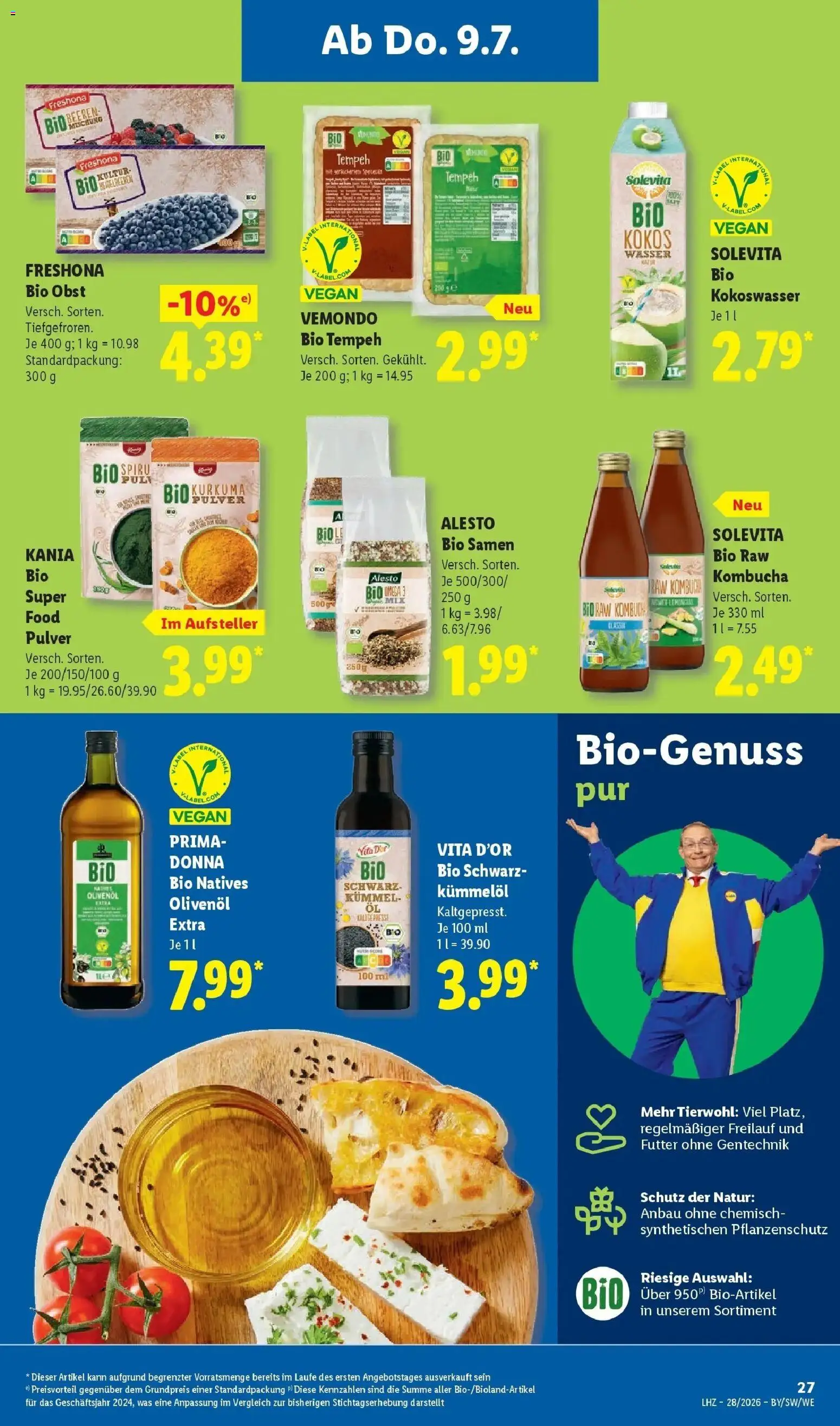 Lidl Prospekt Plettenberg – gültig ab 06.07.2026 | Seite: 49 | Produkte: Olivenol, Wasser, Obst