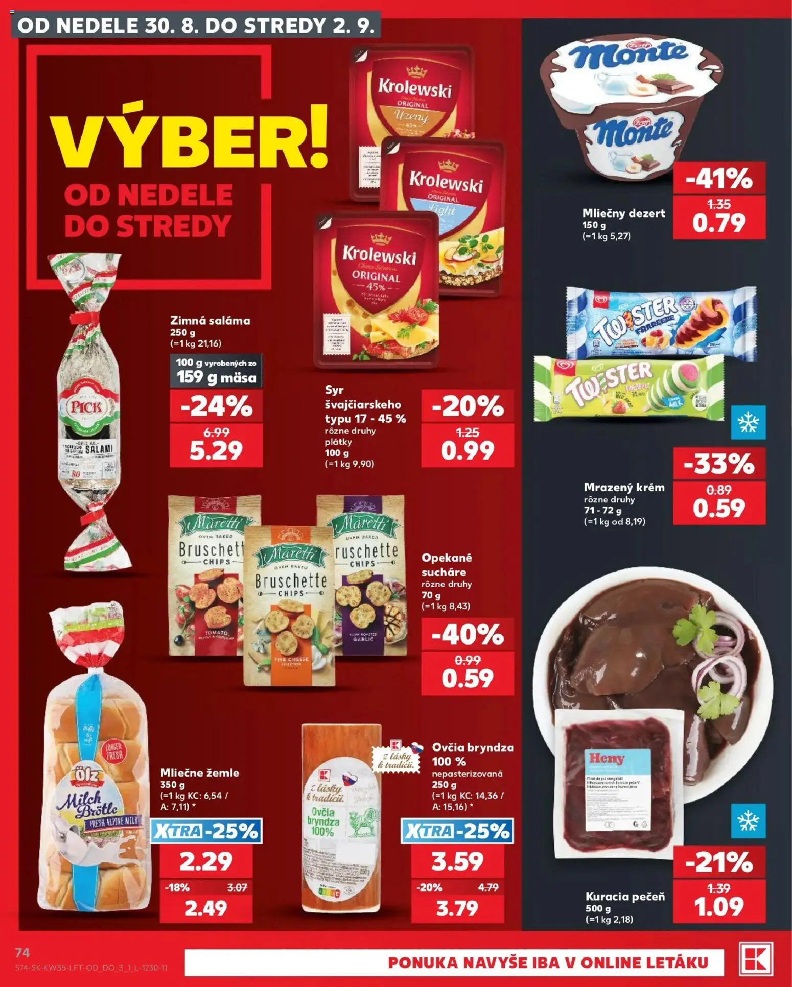 Kaufland SK akciós ujság - amely érvényes a következő dátumtól: 2026.08.27. | Oldal: 74