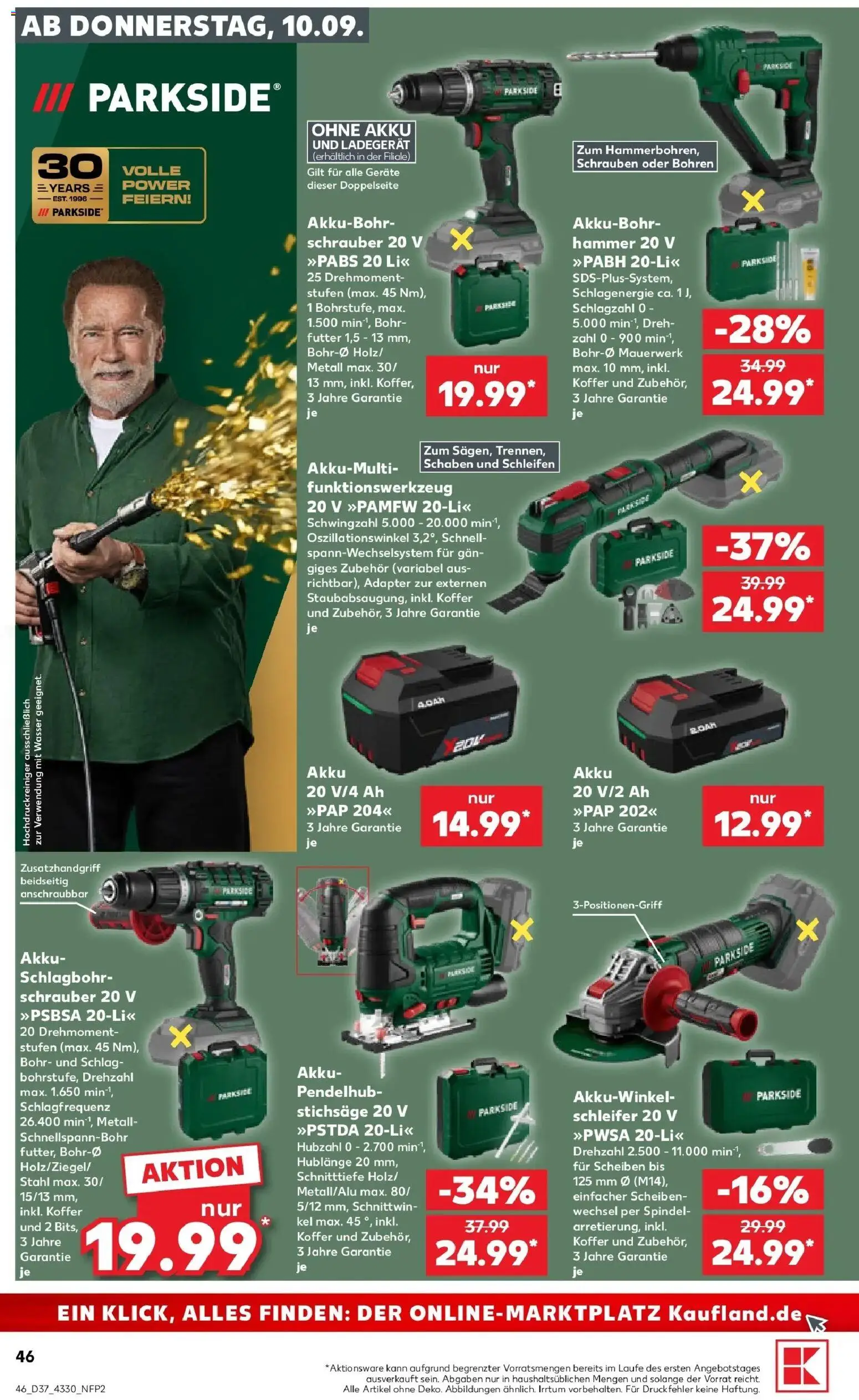 Prospekt Kaufland ab 10.09.2026 » Angebote Online zum Blättern | Seite: 46 | Produkte: Adapter, Wasser, Hochdruckreiniger, Koffer