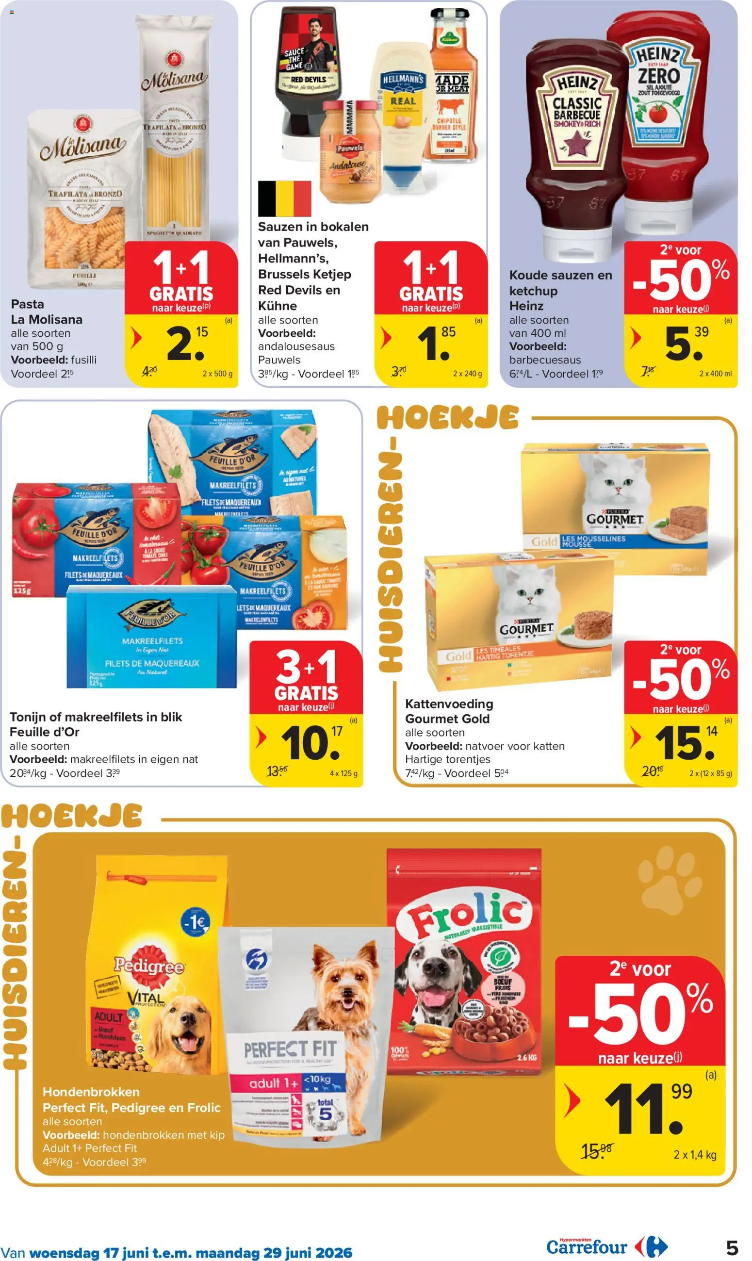 {H1} | Pagina: 5 | Producten: Pasta, Tonijn, La, Kip