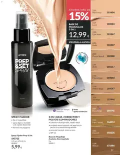 Vista previa Base de Maquillaje Acabado Aterciopelado, 3 EN 1 BASE, CORRECTOR Y POLVOS ILUMINADORES, cobertura transpirable, media-total, acabado aterciopelado, de apariencia perfecta y sensación agradable, para piel normal, mixta y seca, SPF 15 válido desde el 01.05.2026 | Página: 57