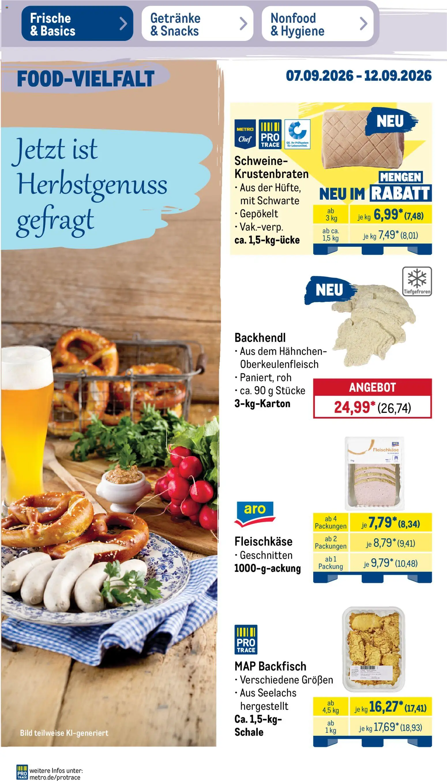 Metro NonFood-Angebote – gültig ab 07.09.2026 | Seite: 50 | Produkte: Hahnchen, Krustenbraten