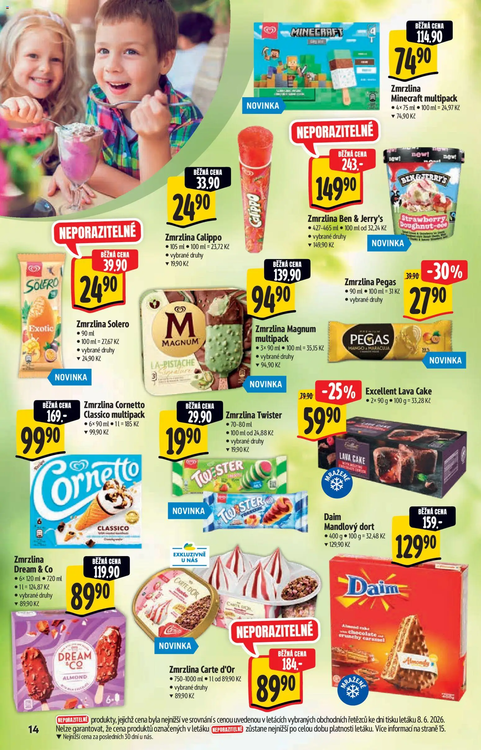 Albert katalog - Hypermarket - Léto od 17.06.2026 | Strana: 14 | Produkty: Maracuja, Magnum, Carte d'or, Dort