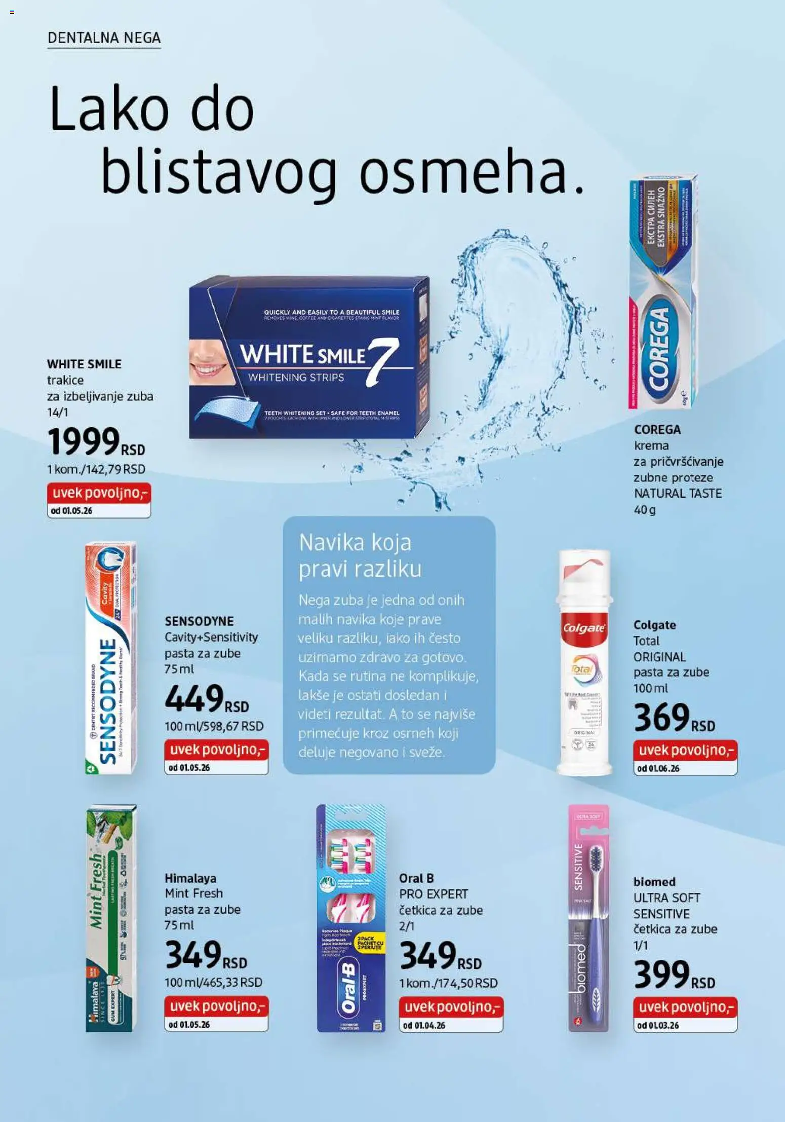 DM Drogerie katalog - važi od 01.06.2026 | Strana: 22 | Proizvode: Colgate, Krema, Pasta za zube, Četkica za zube