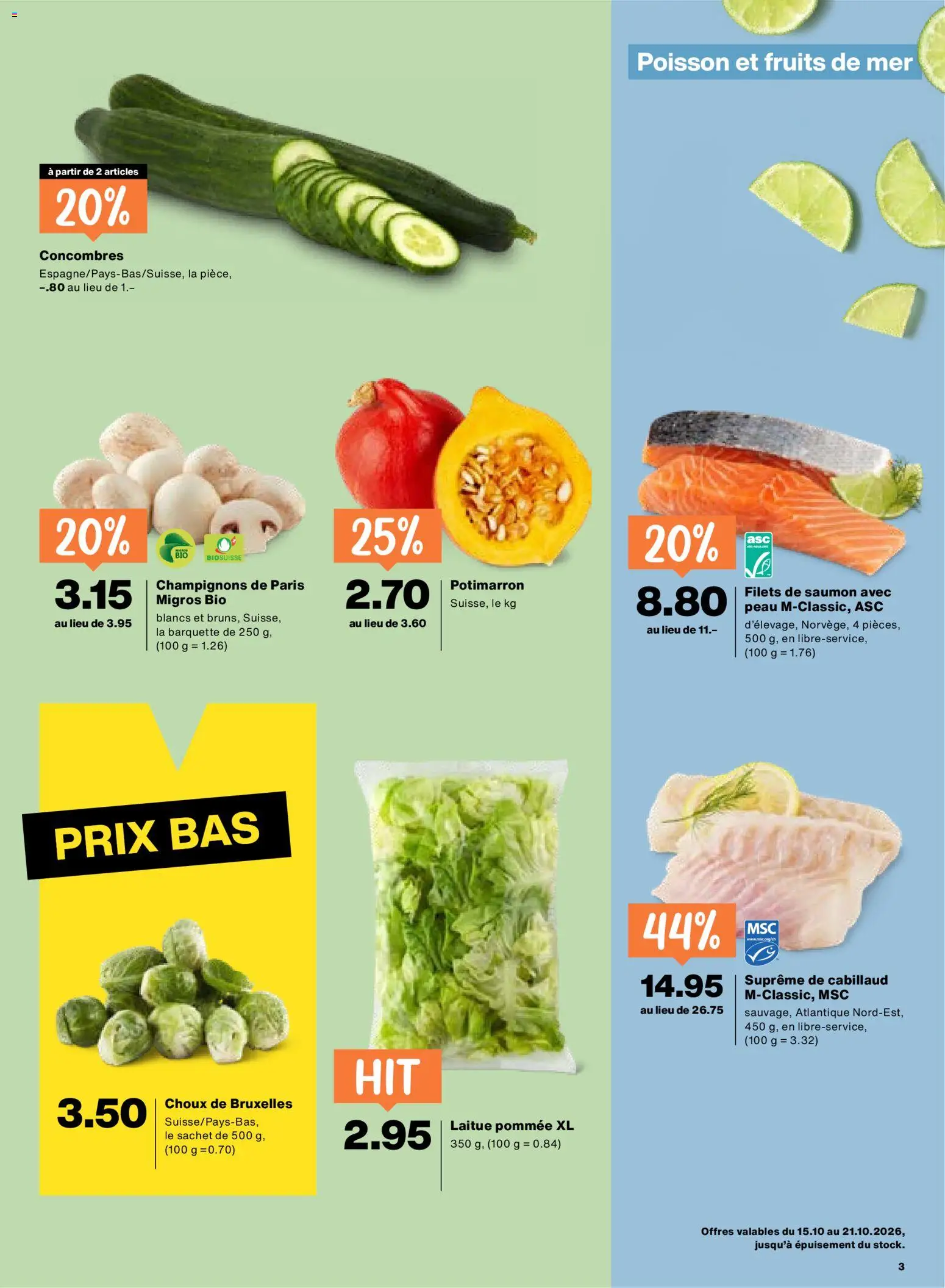 Migros aktionen FR – gültig ab 15.10.2026 | Seite: 3