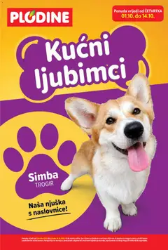 Plodine Katalog kućni ljubimci - Pregled kataloga iz trgovine Plodine, vrijedi od 01.10.2026