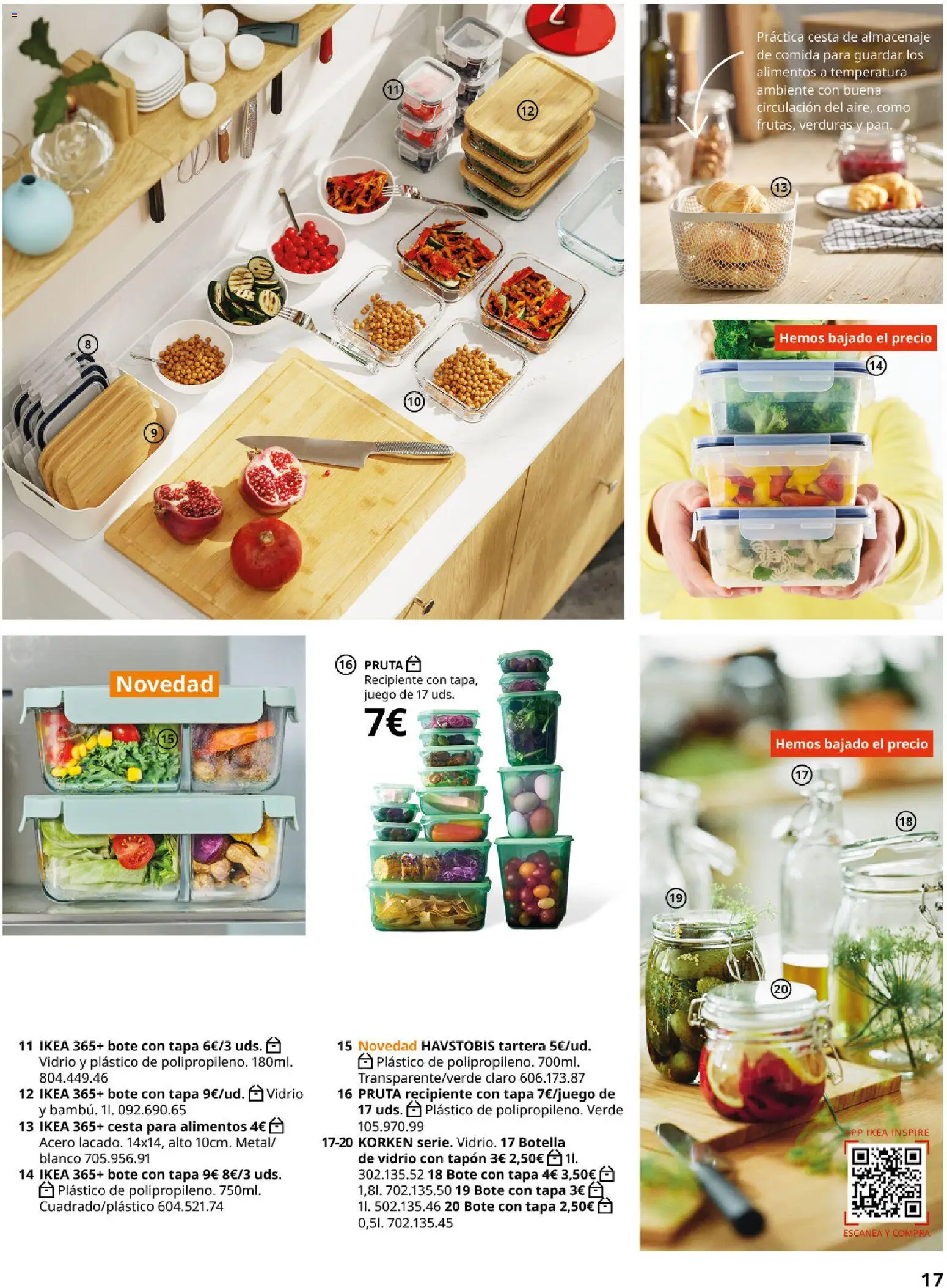 Catálogo IKEA Accesorios y decoración │ válido desde el 01/02/2026 | Página: 17 | Productos: Verduras, Almacenaje, Alimentos, Cesta