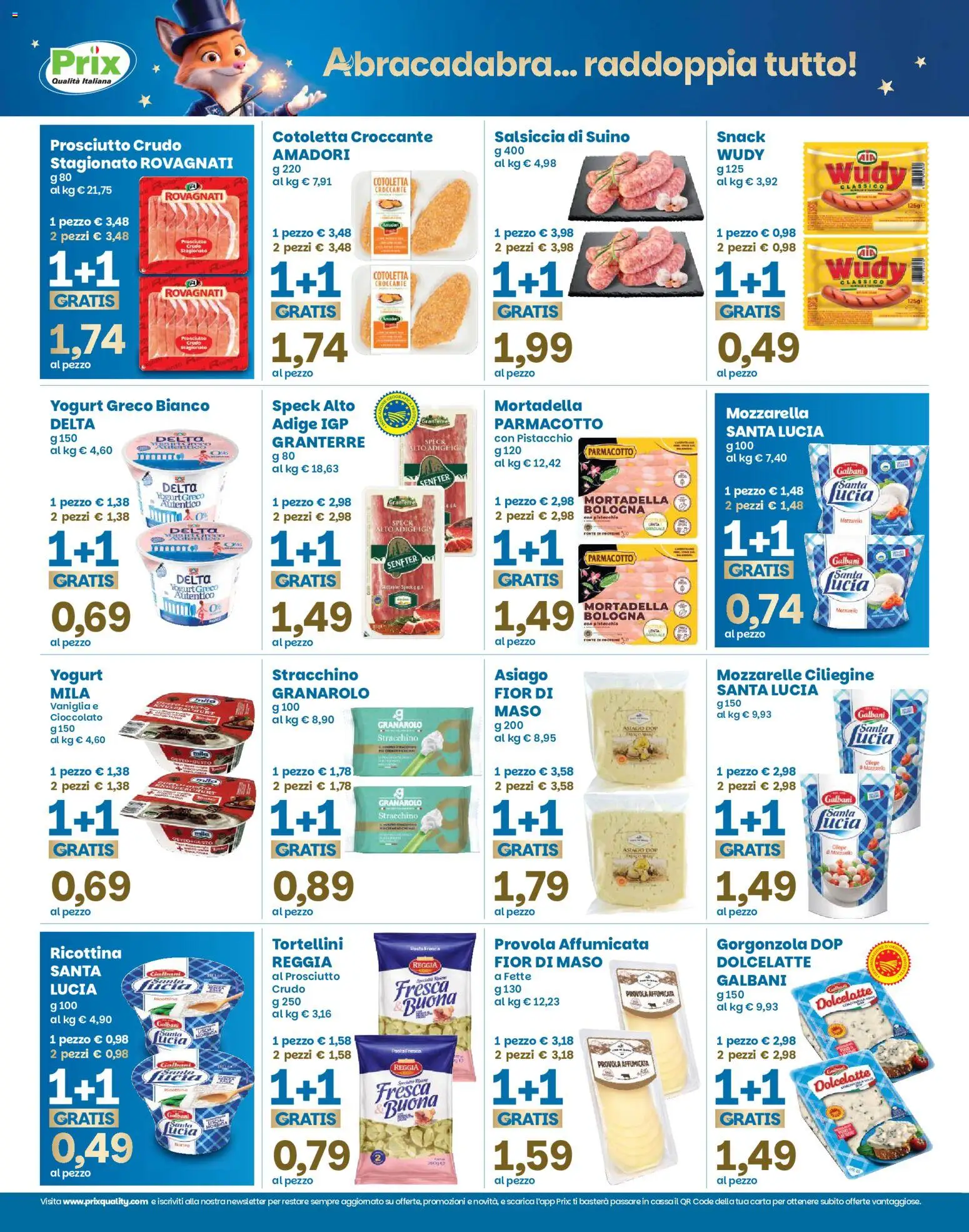 Volantino Prix del 08/09/2026 | Pagina: 12 | Prodotti: Yogurt, Suino, Salsiccia, Stracchino