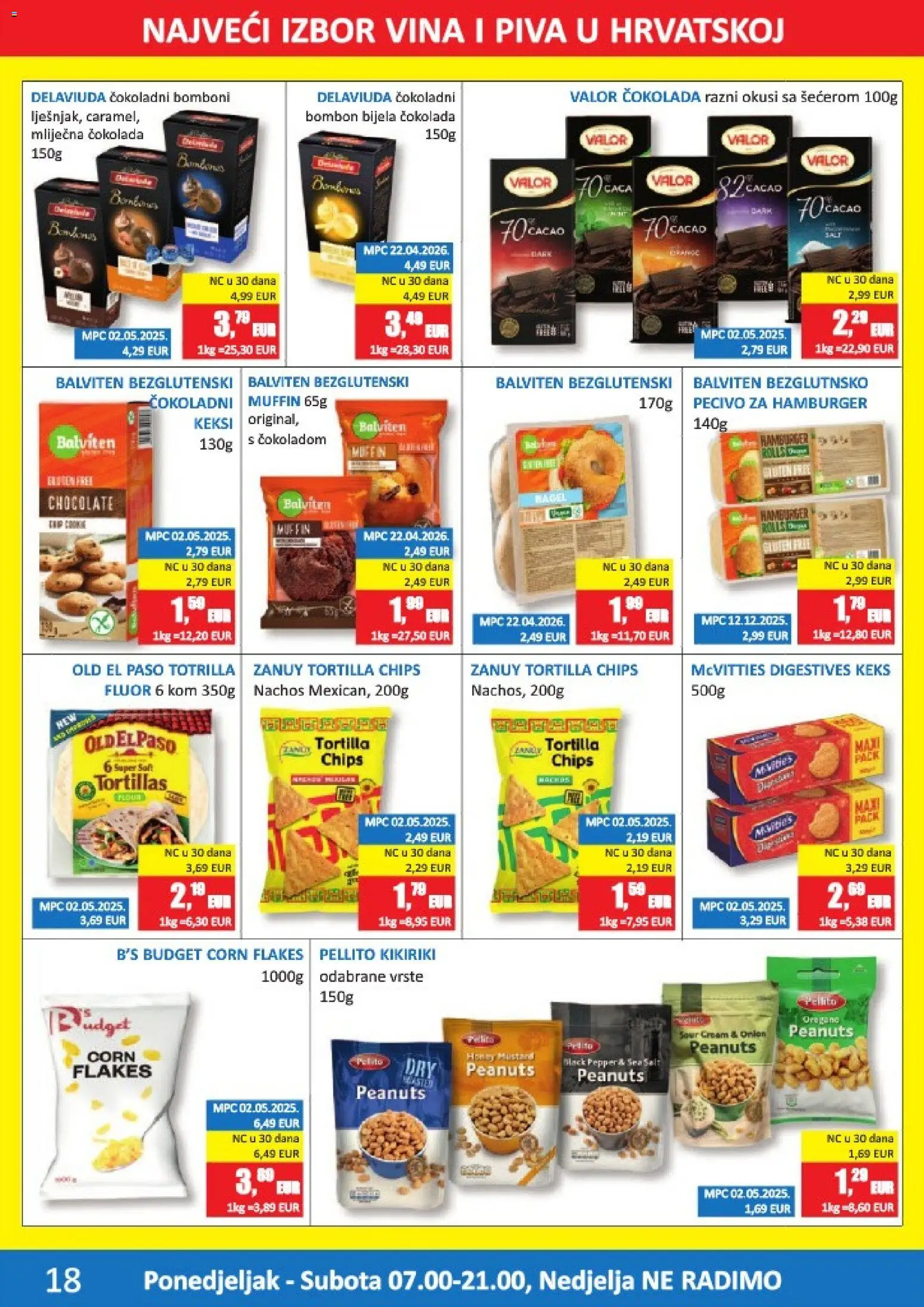 Vrutak katalog | vrijedi od 11.05.2026 | Stranica: 18 | Proizvodi: Čokolada, Bomboni, Keks, Pecivo