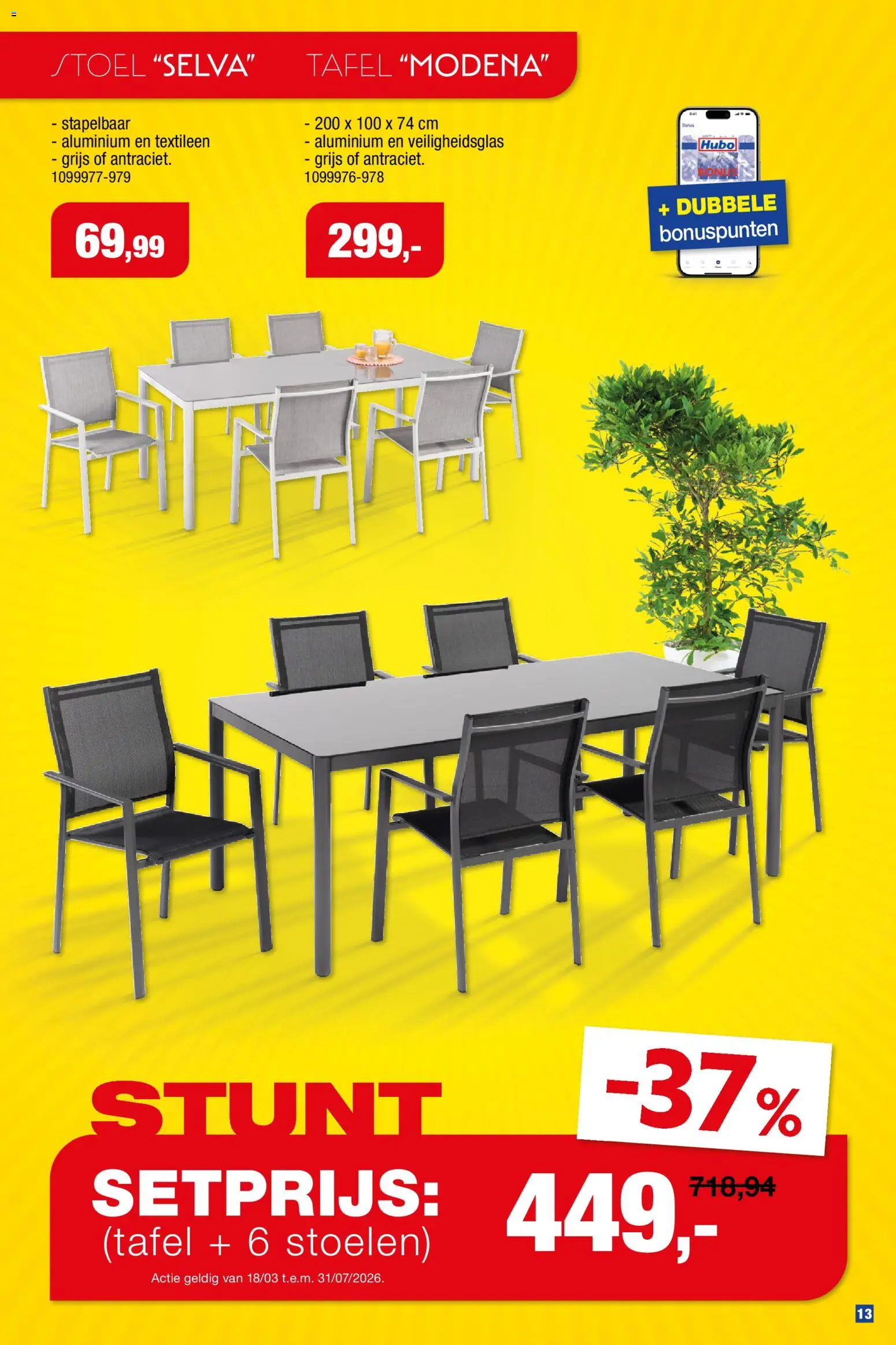 {H1} | Pagina: 13 | Producten: Tafel, Stoel