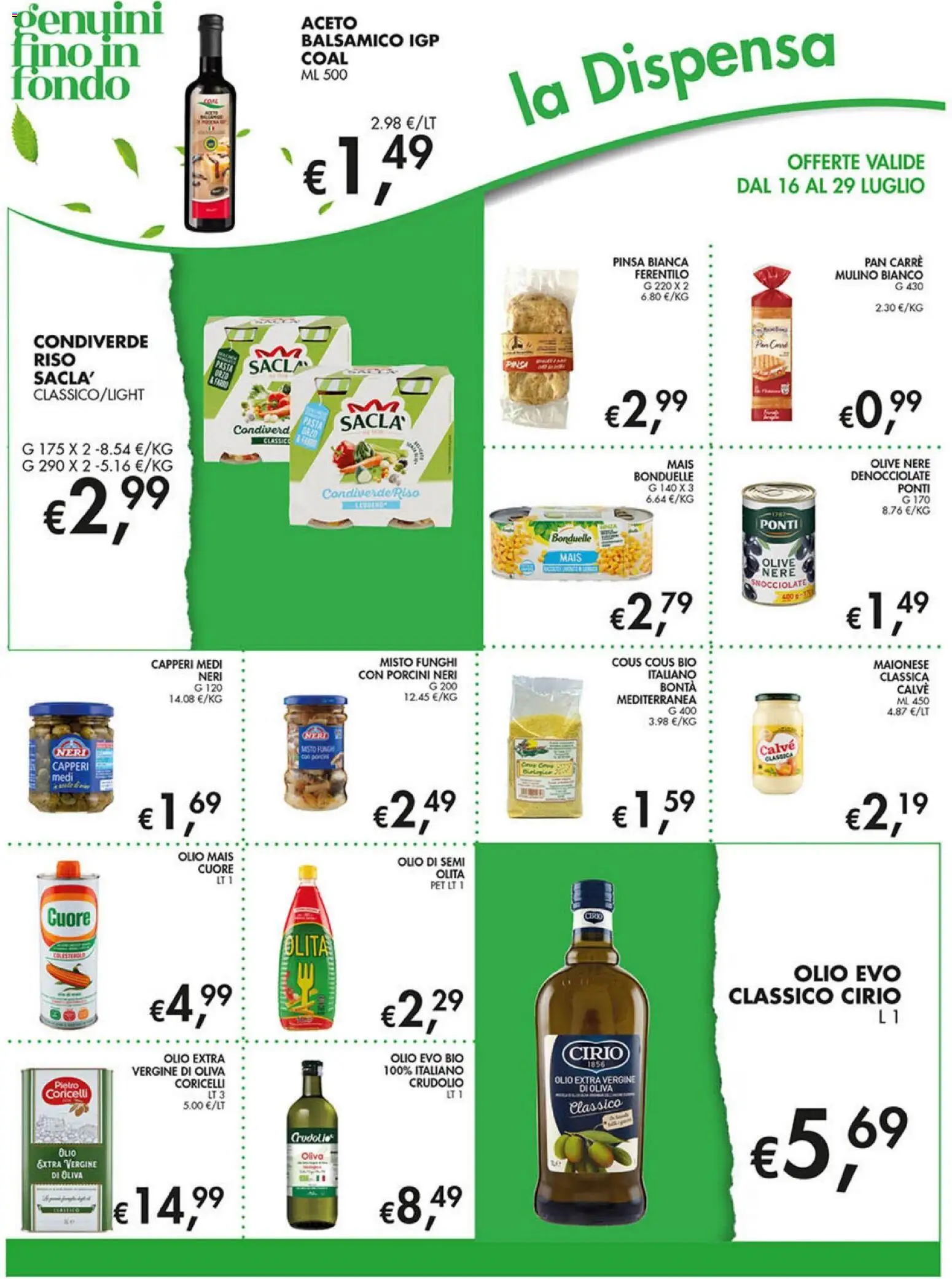 Volantino Coal del 16/07/2026 | Pagina: 12 | Prodotti: Riso, Olive, Pasta, Olio extra vergine