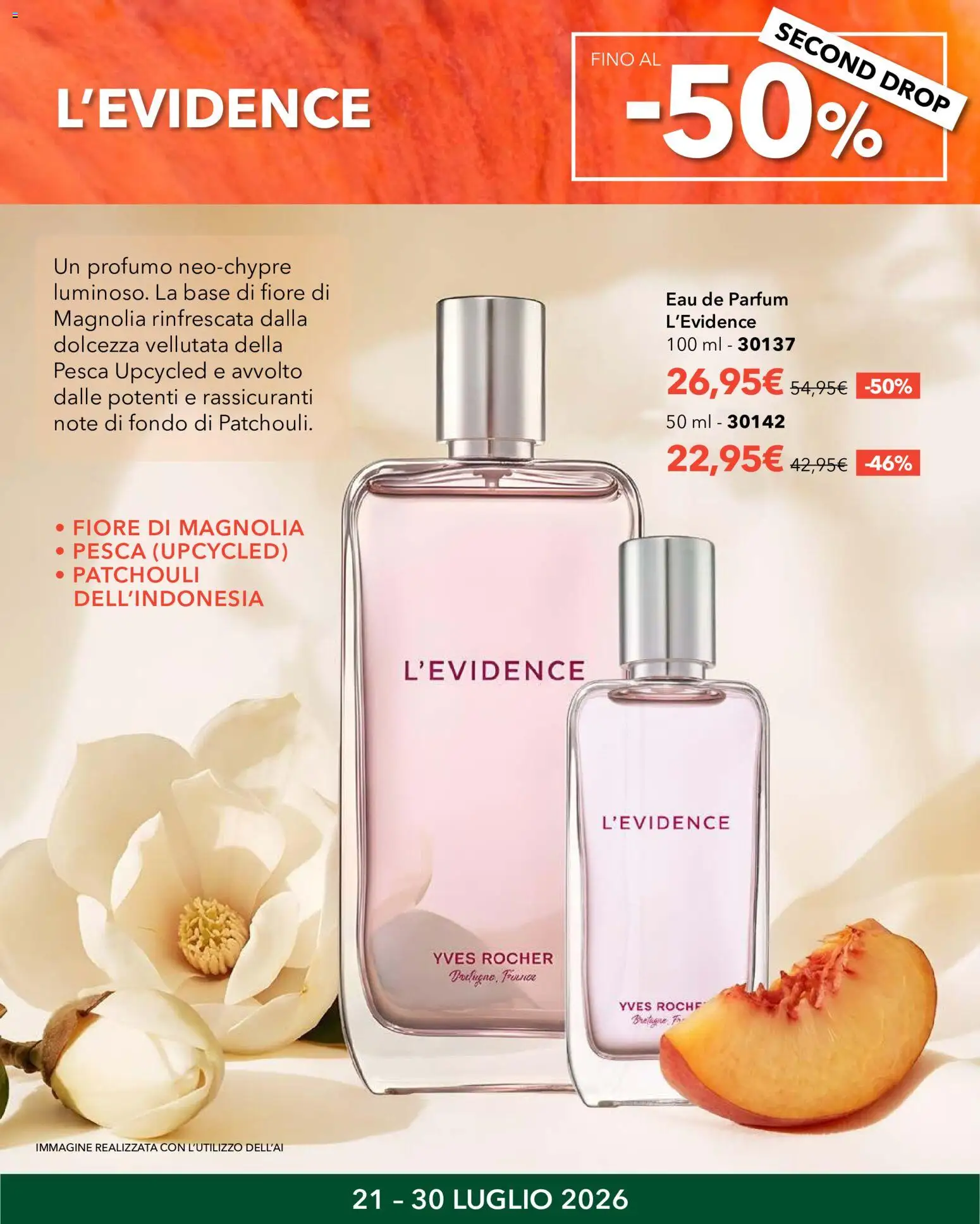Volantino Yves Rocher del 21/07/2026 | Pagina: 10 | Prodotti: Pesca, Profumo